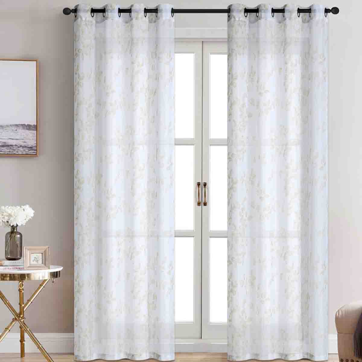 Lauren Taylor - TALIA 2 Pack Sheer Grommet Panels
