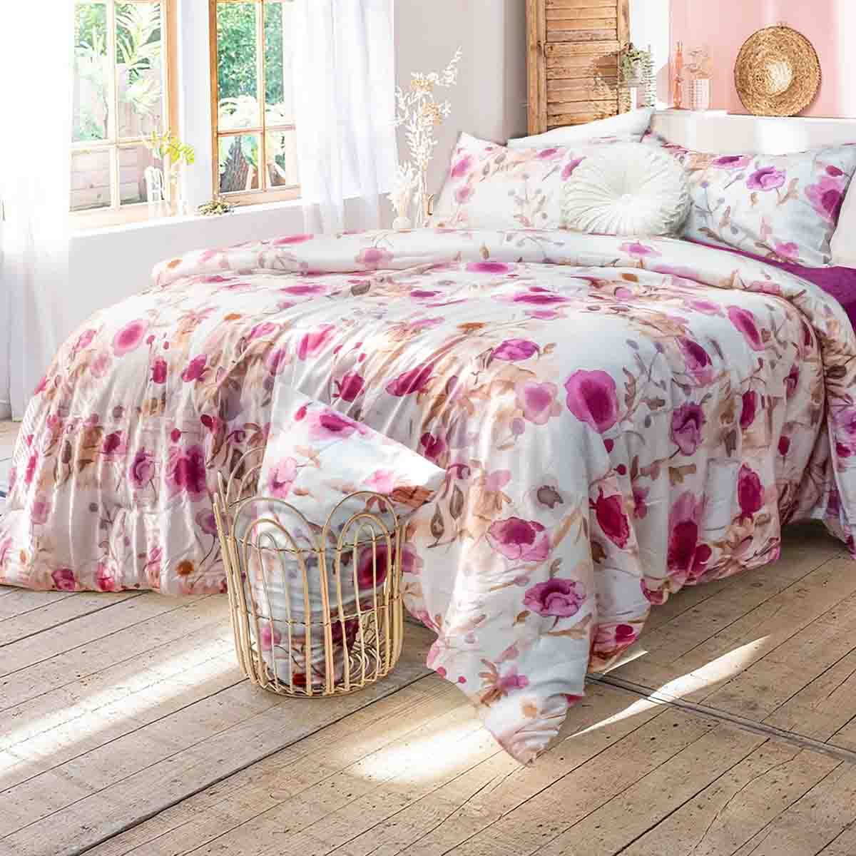 Lauren Taylor -VIOLET 3 PCS Floral Comforter Set - Image 2