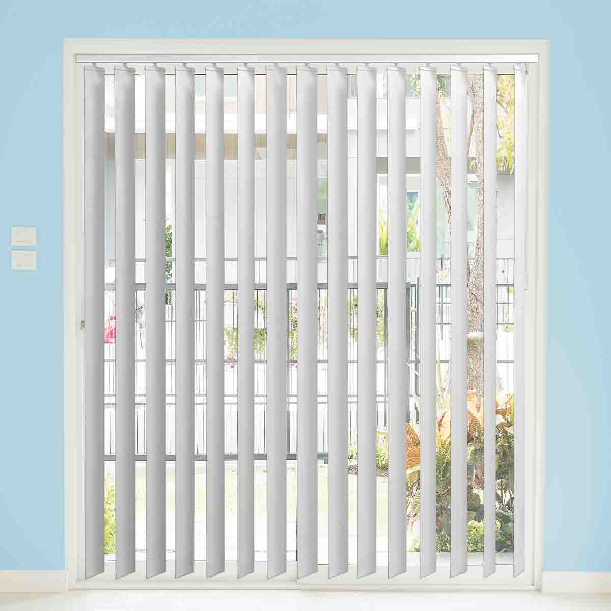Laurent Taylor - Vertical Cordless Blind With Fabric Vanes