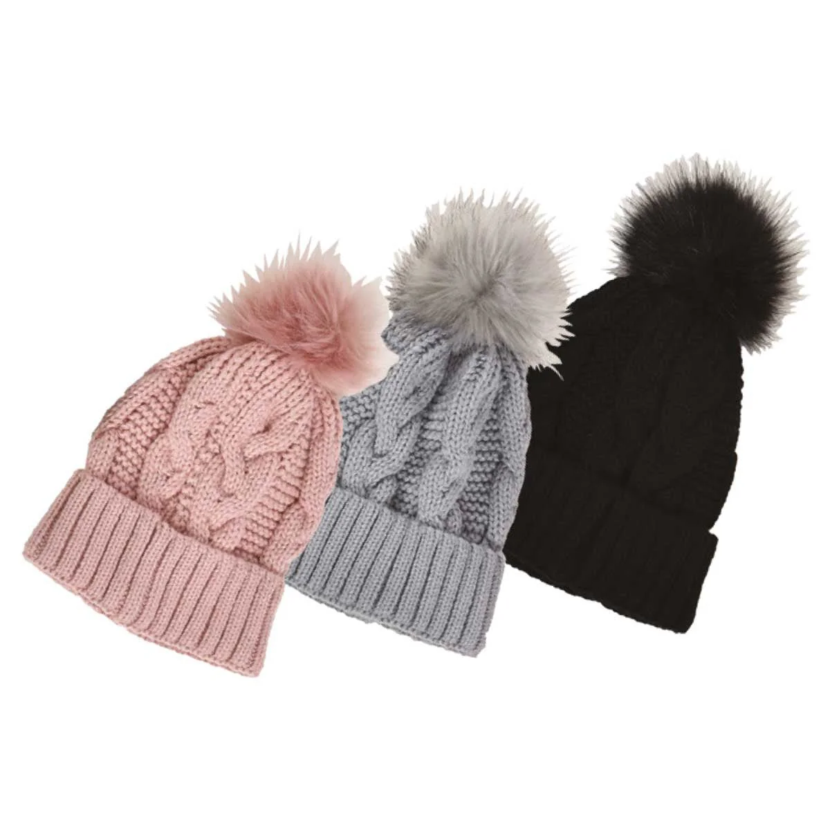 Lds Acrylic Tuques With Pom Pom - Image 4