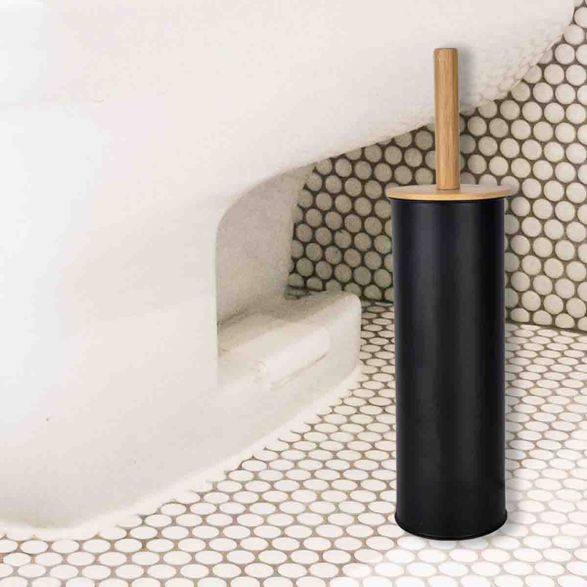 LE SPA - Toilet Cleaner Metal With Bamboo Lid - Image 2
