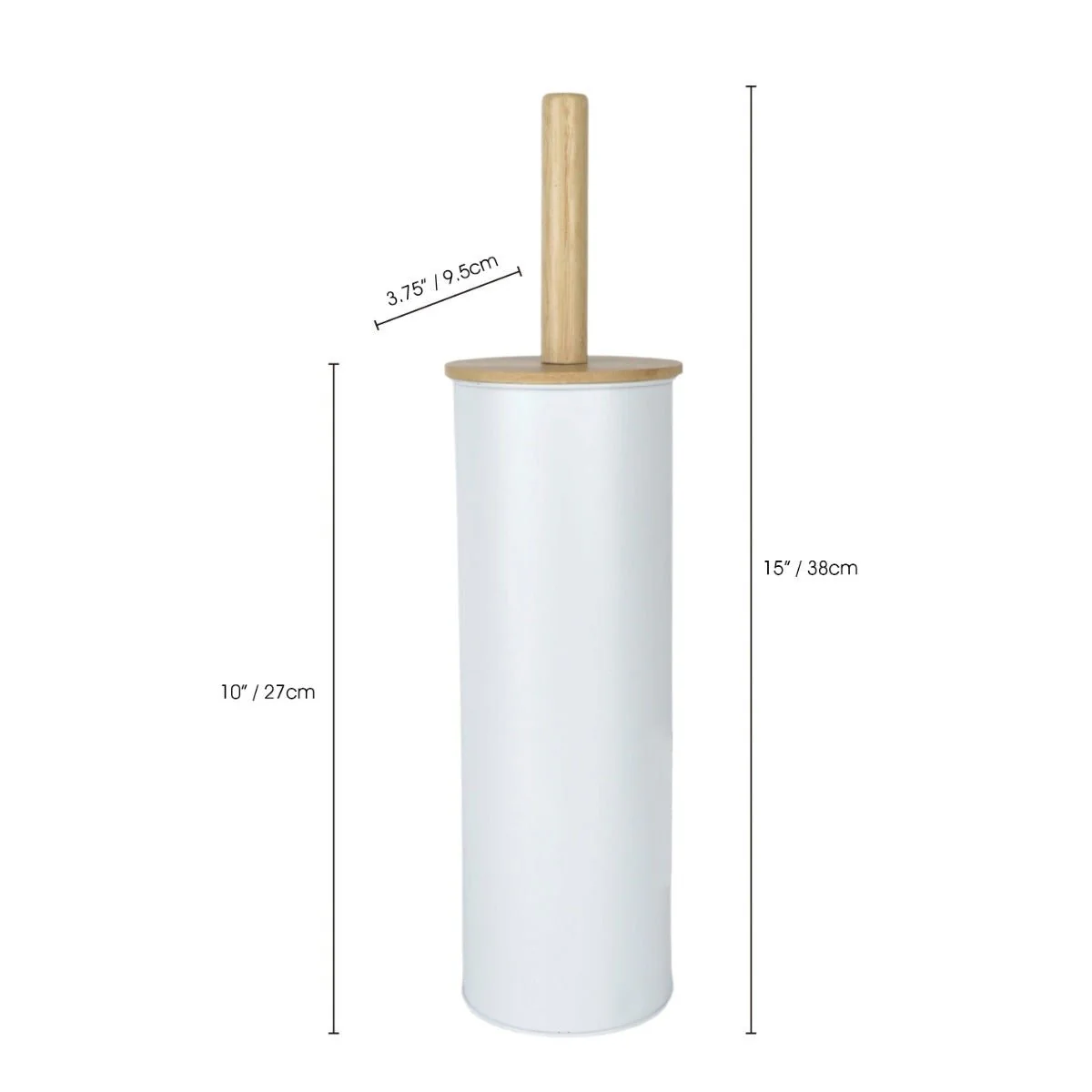 LE SPA - Toilet Cleaner Metal With Bamboo Lid - Image 3