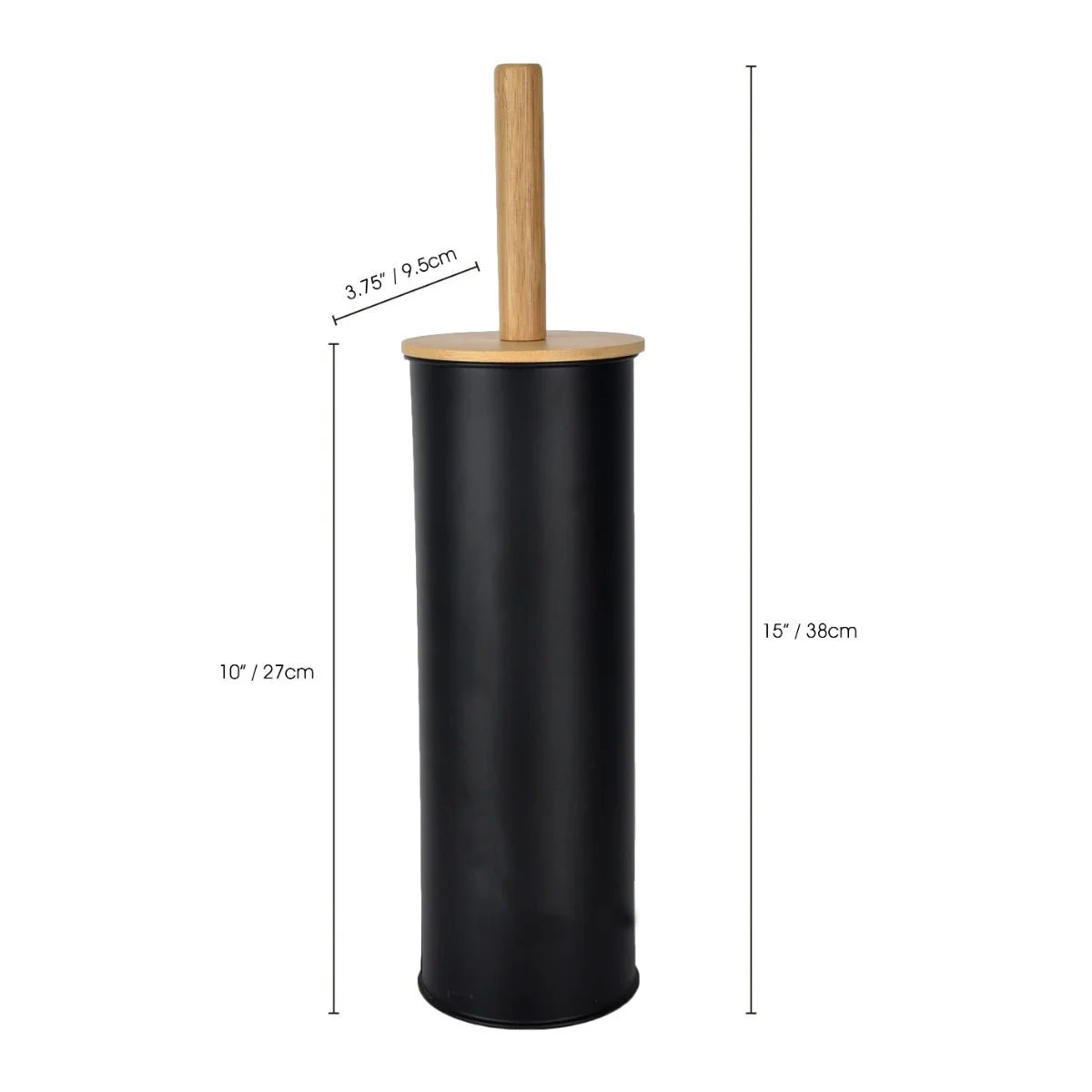 LE SPA - Toilet Cleaner Metal With Bamboo Lid - Image 5