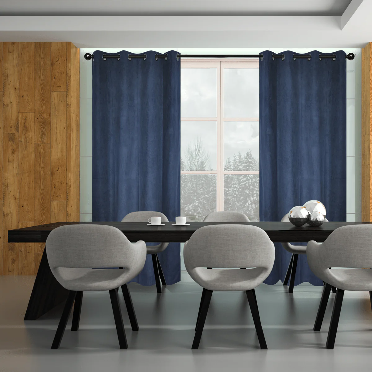 Madison -2pk Microsuede Grommet Panel - Image 4
