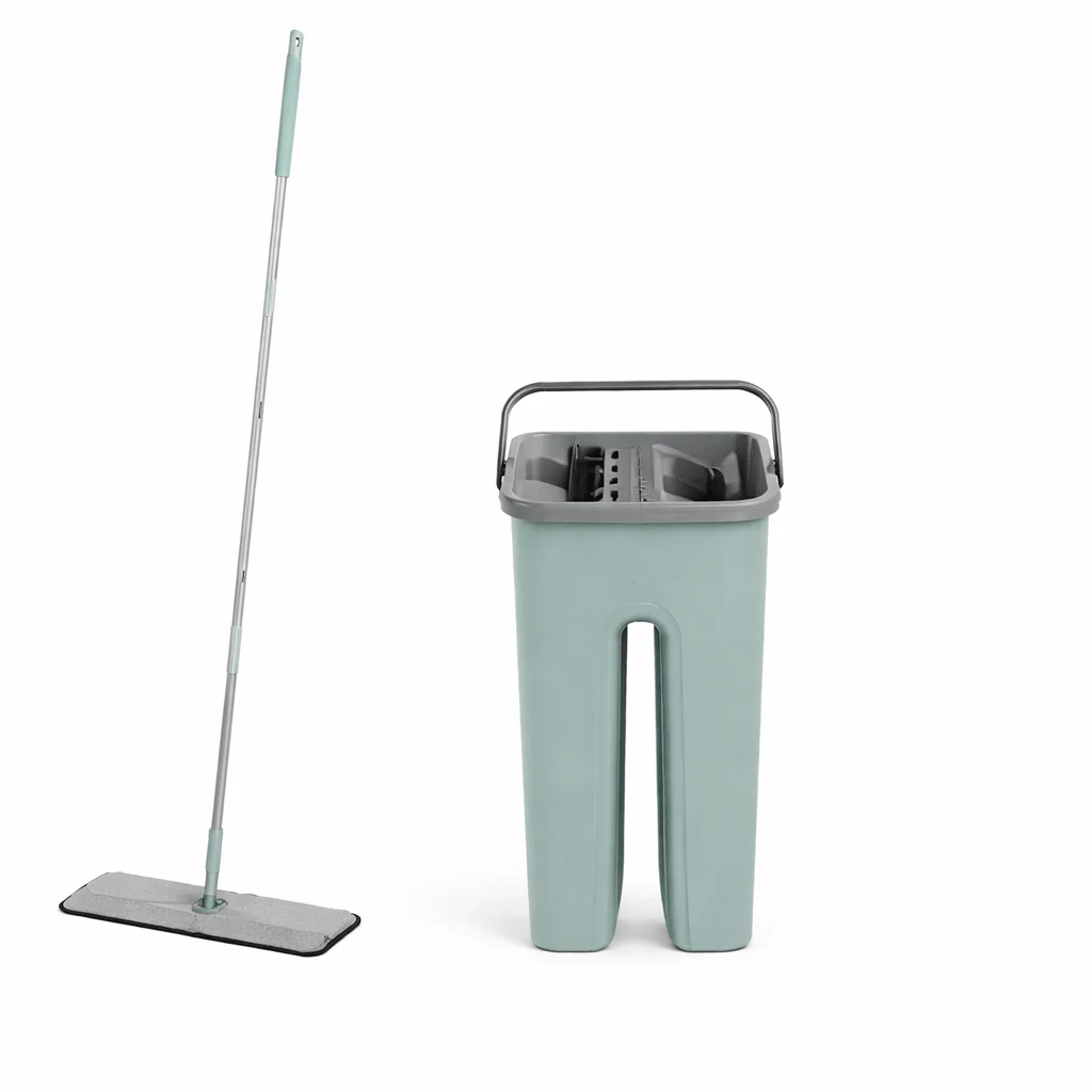 Magic Squeegee Mop & Bucket Set – Hands-Free Floor Cleaning System