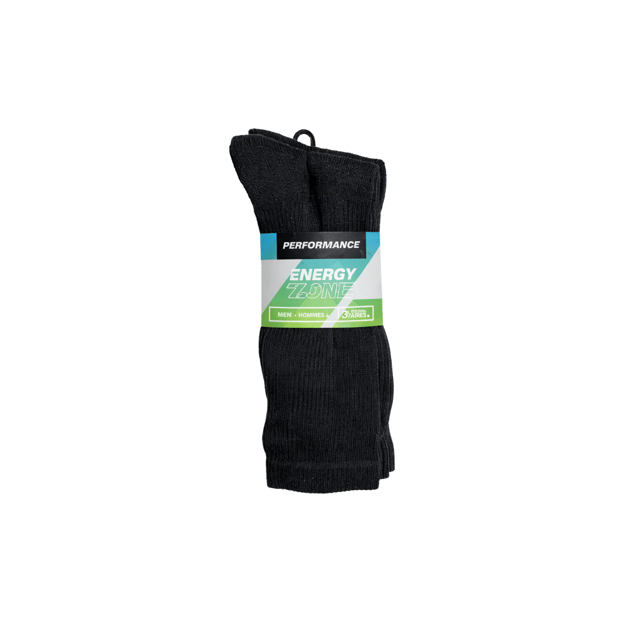 Menās Performance Crew Socks ā 3-Pack