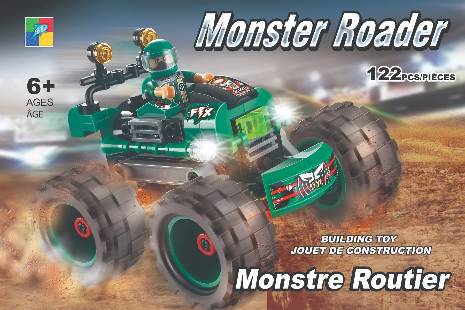 Monster Cars  Building Toy Assorted