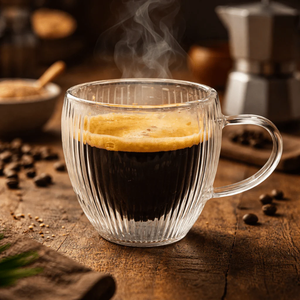 NUVO Set of 2 Double-Walled Ribbed Coffee Cups - Image 2