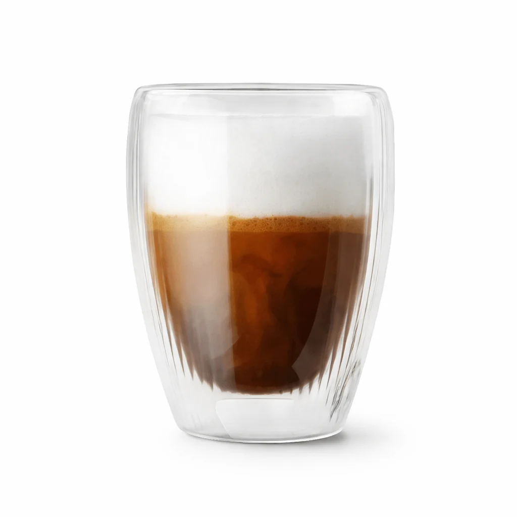 NUVO Set of 2 Double-Walled Ribbed Macchiato Cups