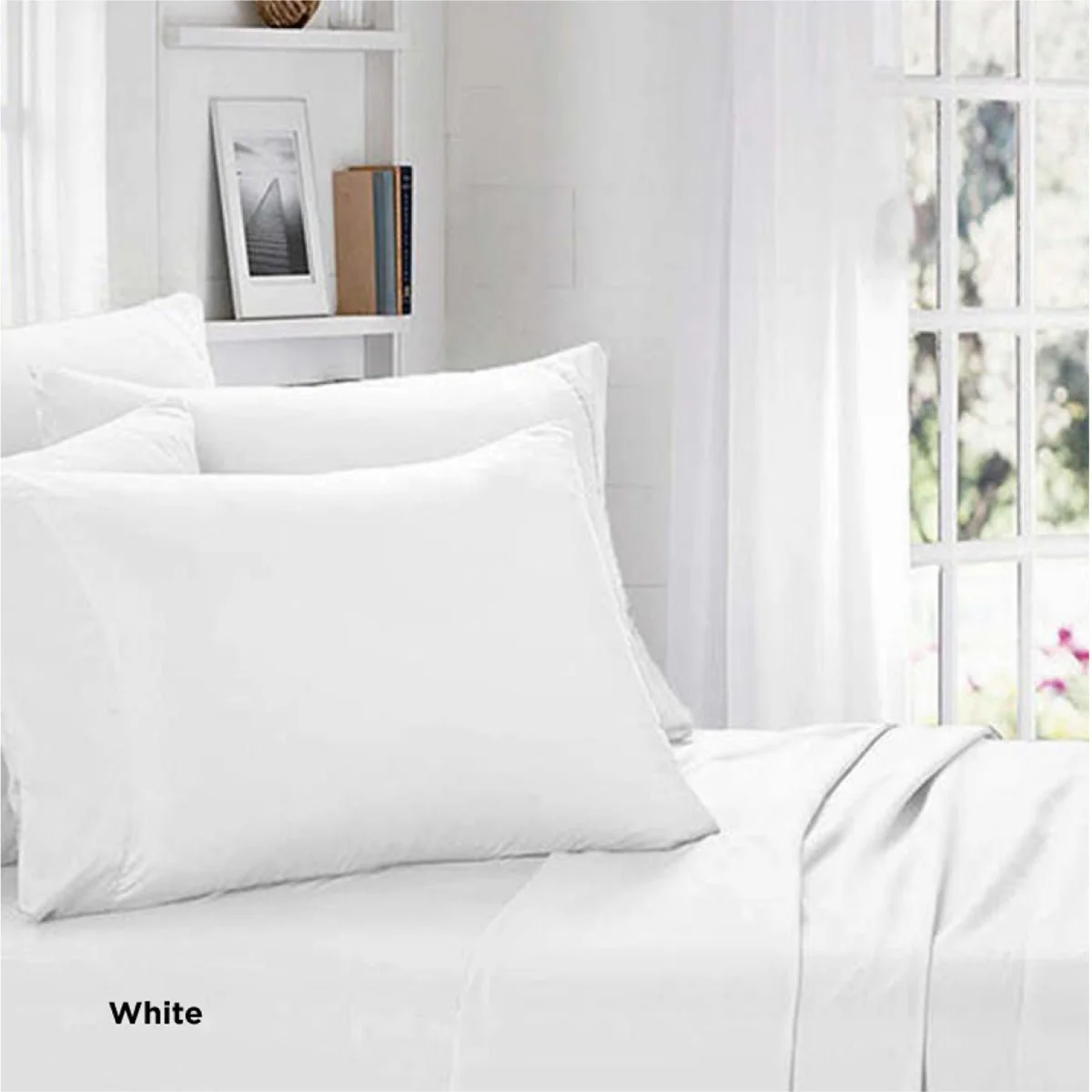 Organic Cotton White Duvet Cover Set - Image 5