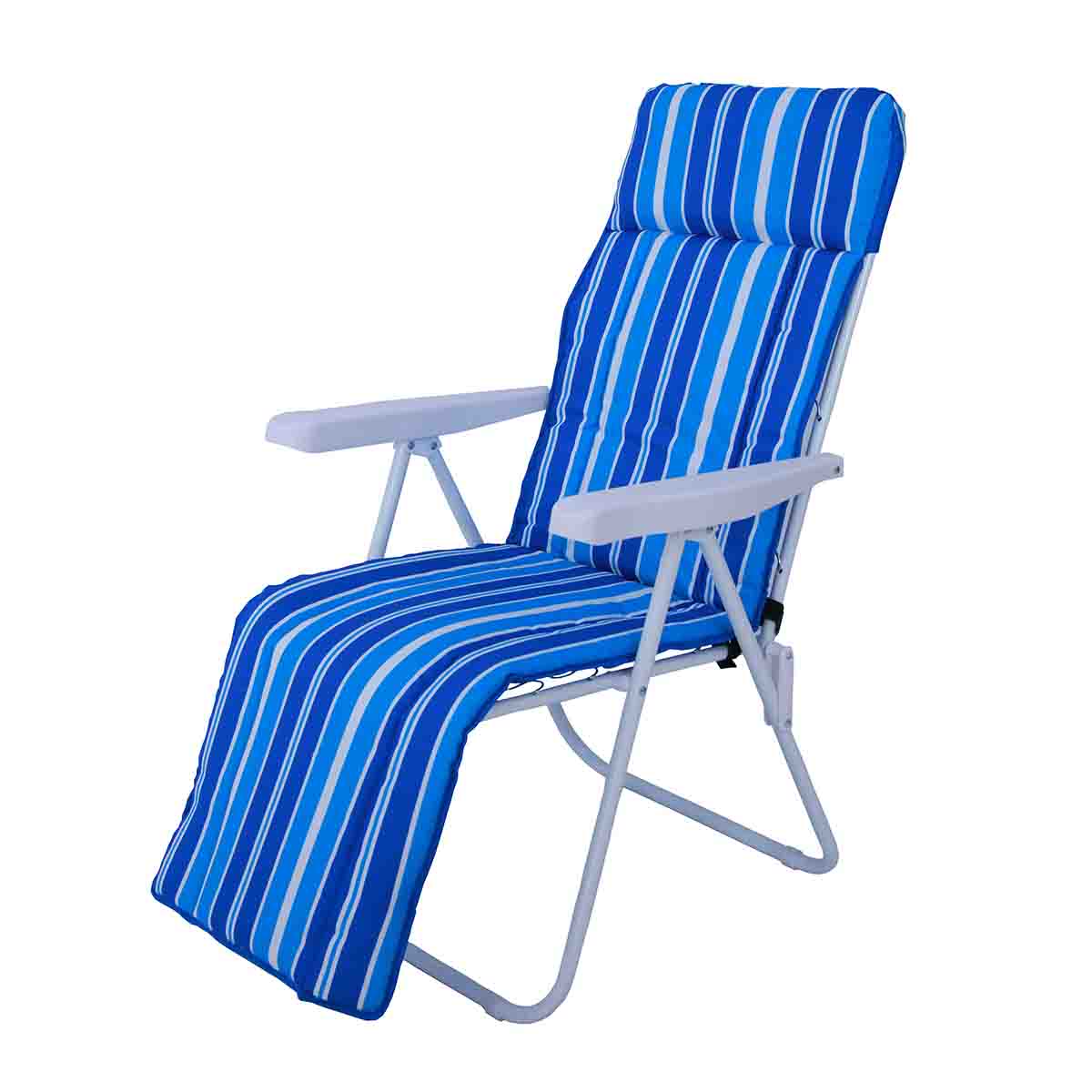 Outdoor Folding Steel Lounge Chair