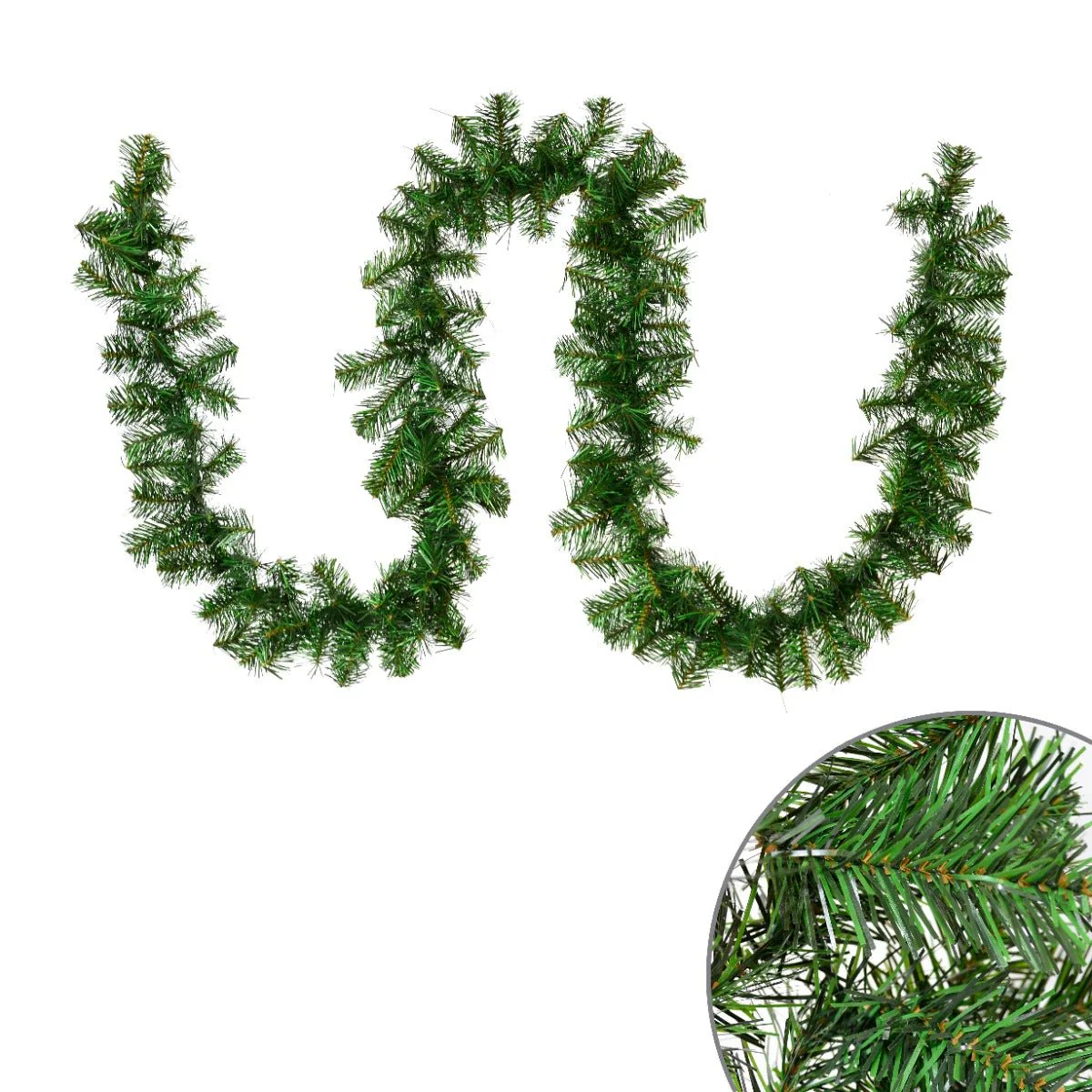 Pine Garland With 180 Tips