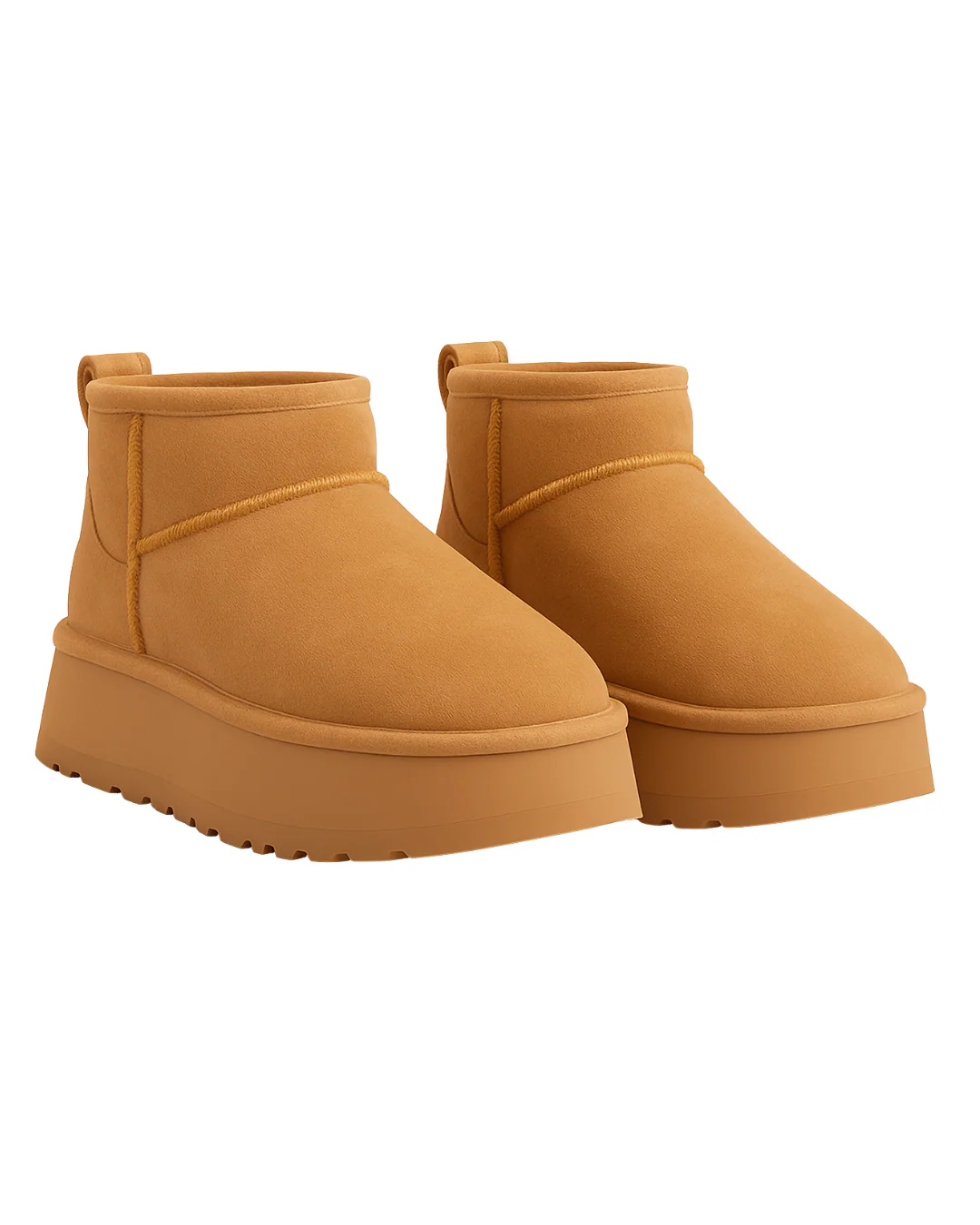 Platform Suede Ankle Boots