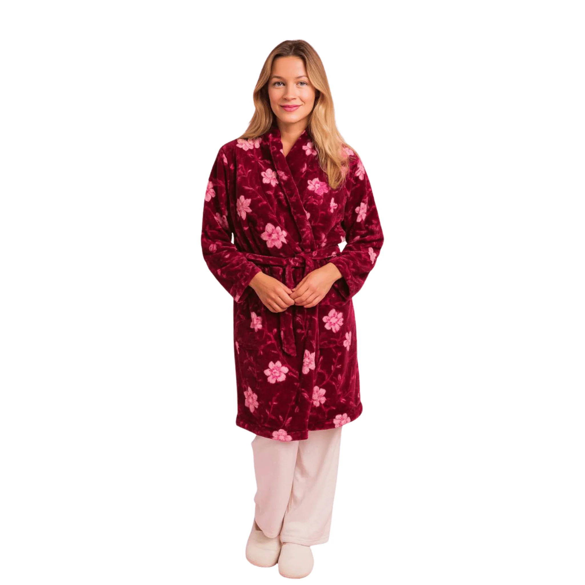 Plush Hooded Robe - Image 2