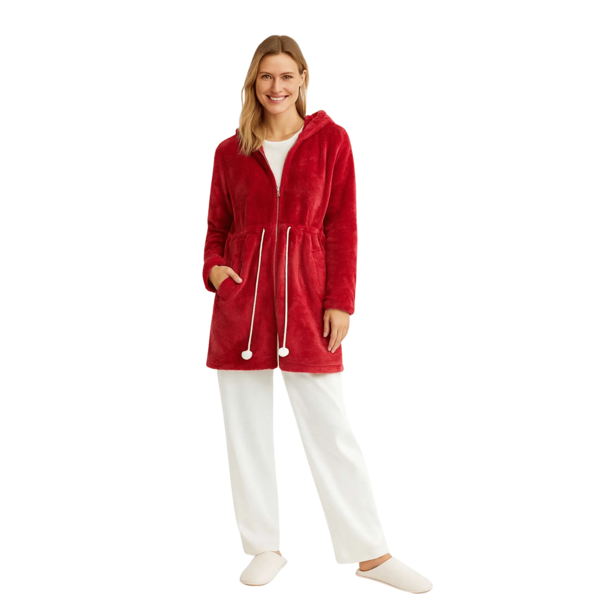 Plush Hooded Robe - Image 3