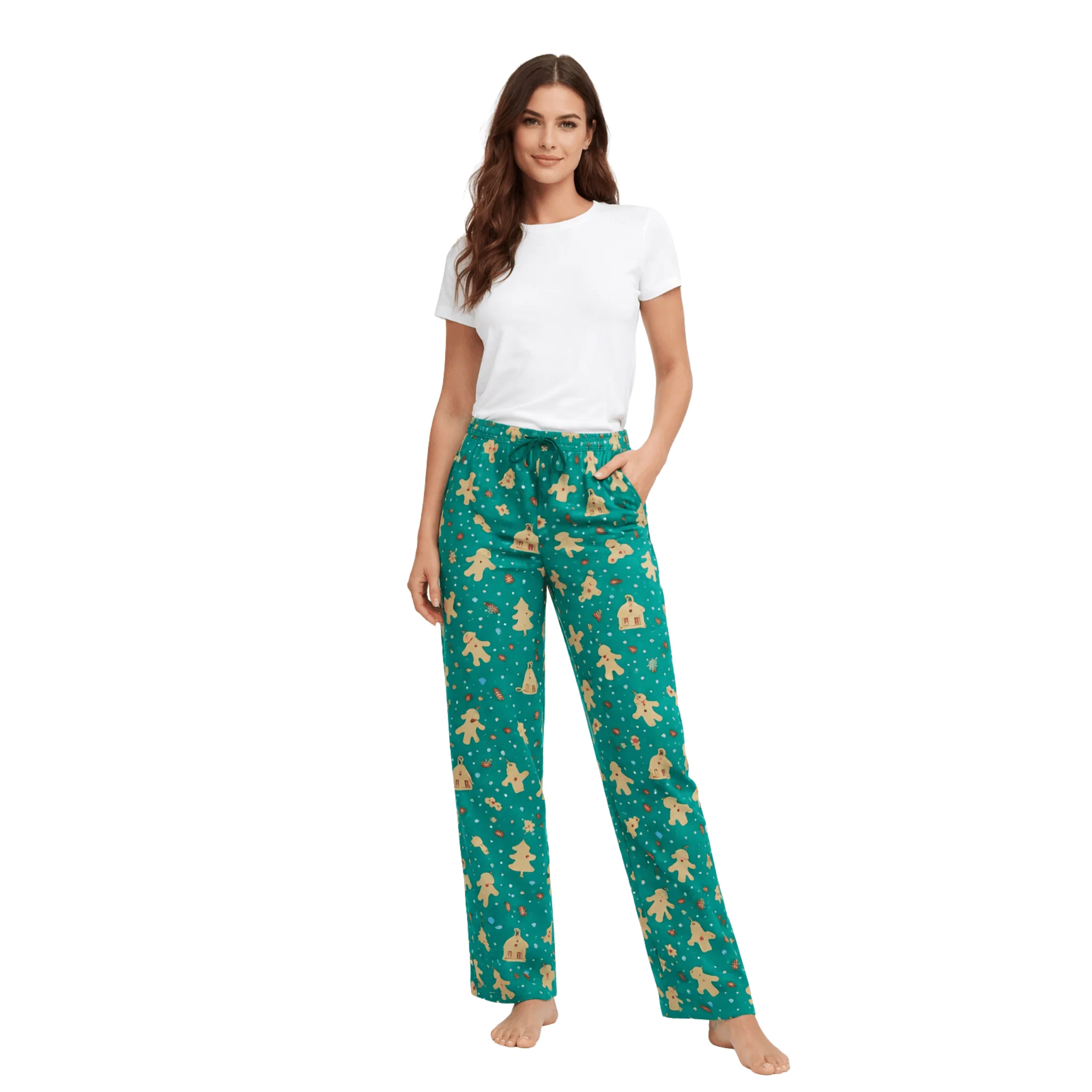 Printed Elastic-Waist Pajama Pants - Image 2