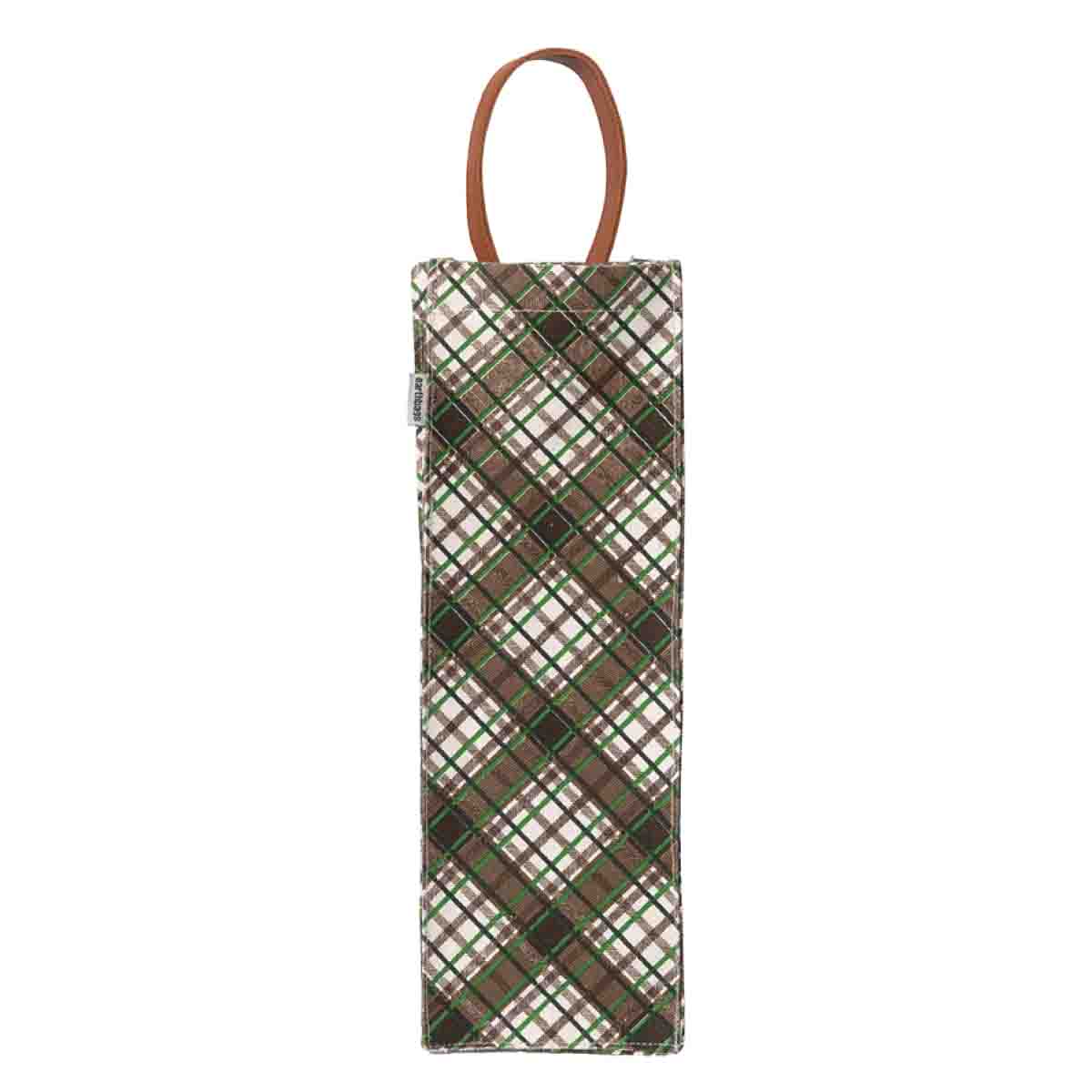 Printed Jute Wine Bags 4x4x14 In Asst - Image 2