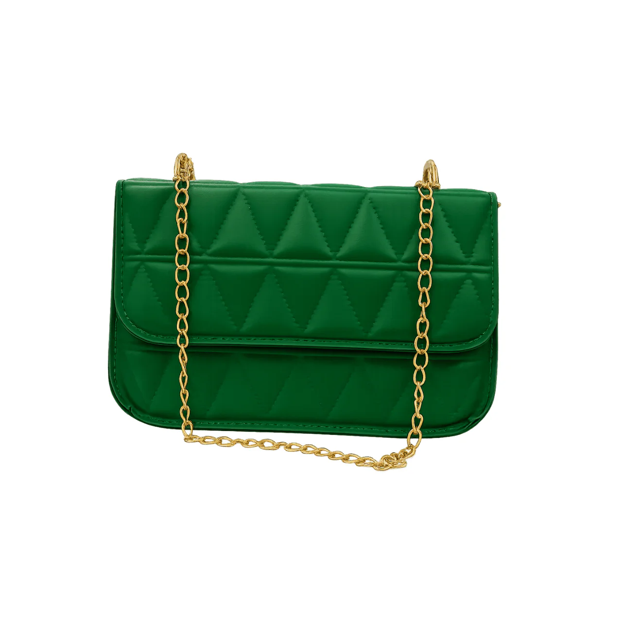 Quilted Chain Shoulder Bag - Image 2