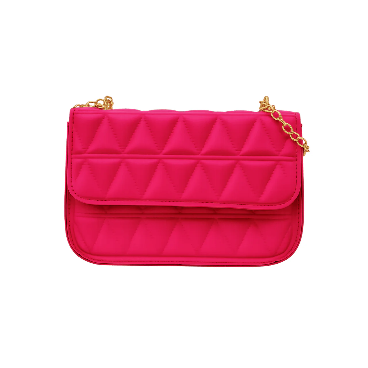 Quilted Chain Shoulder Bag - Image 3