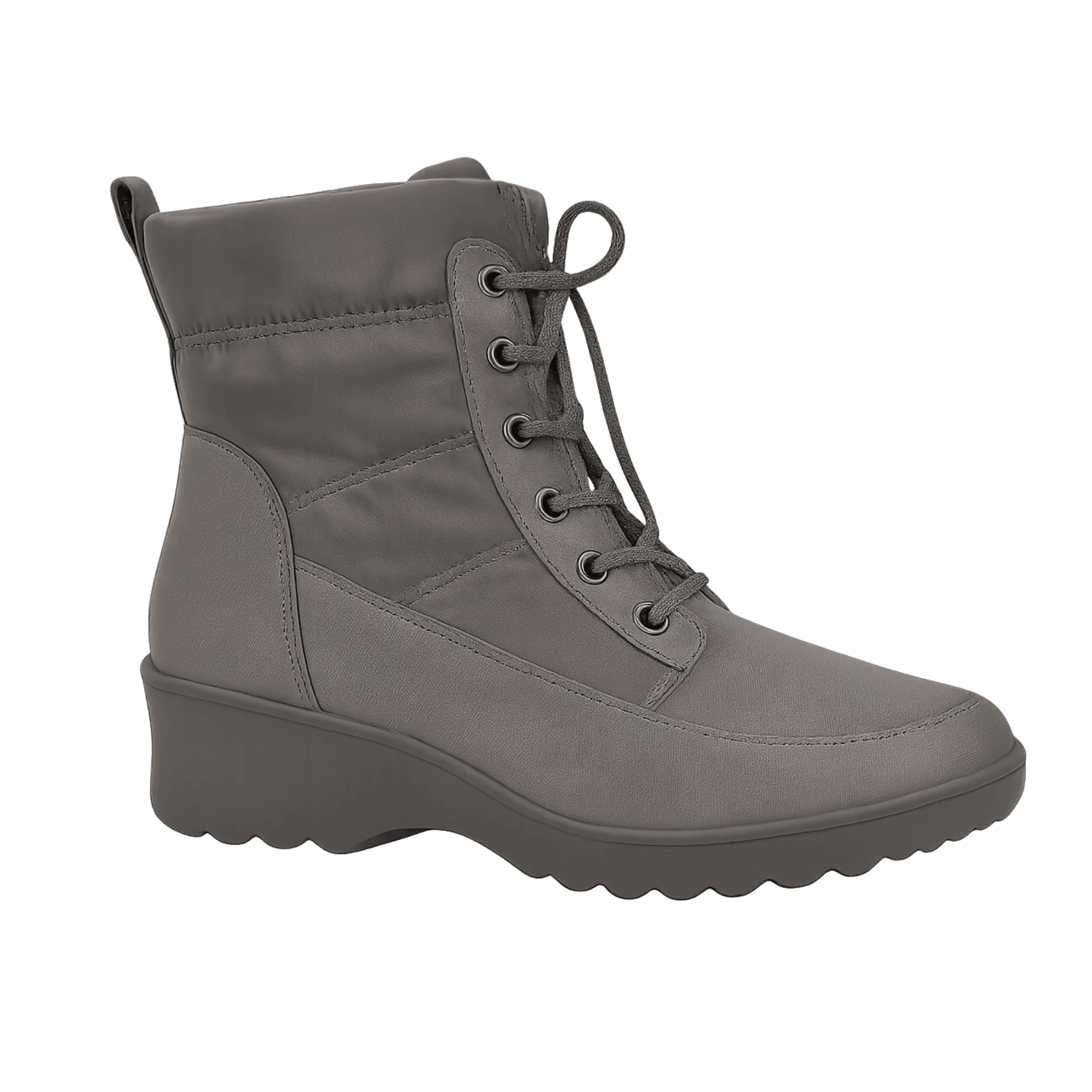 Quilted Lace-Up Winter Ankle Boot - Image 2