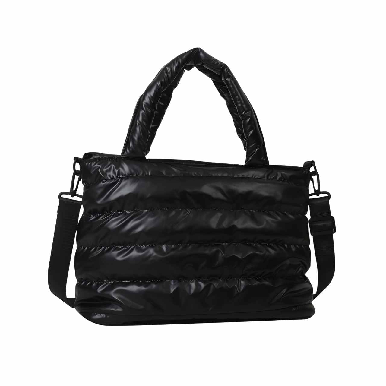 Quilted Tote Bag with Adjustable Strap