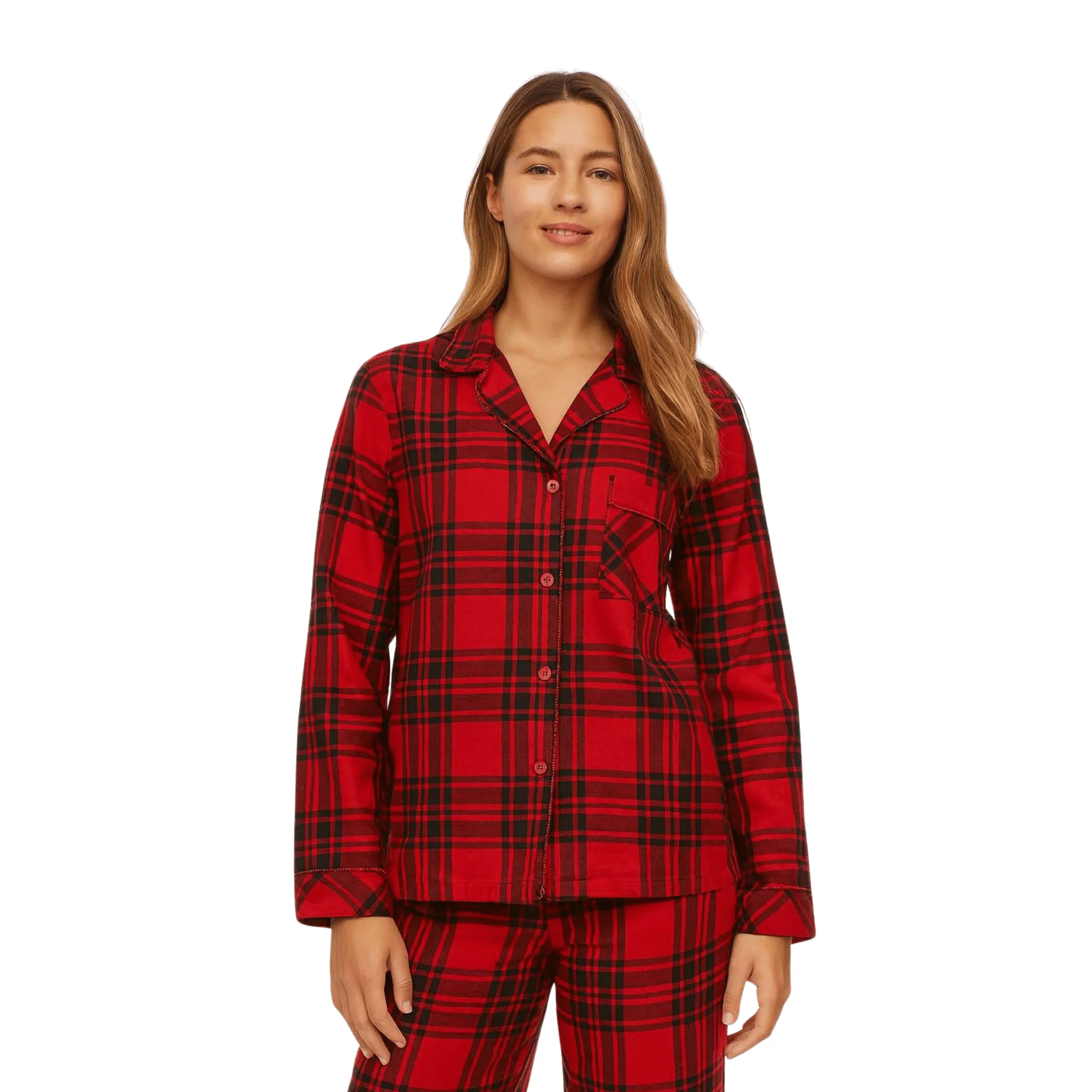 Red Checked Pyjama Set
