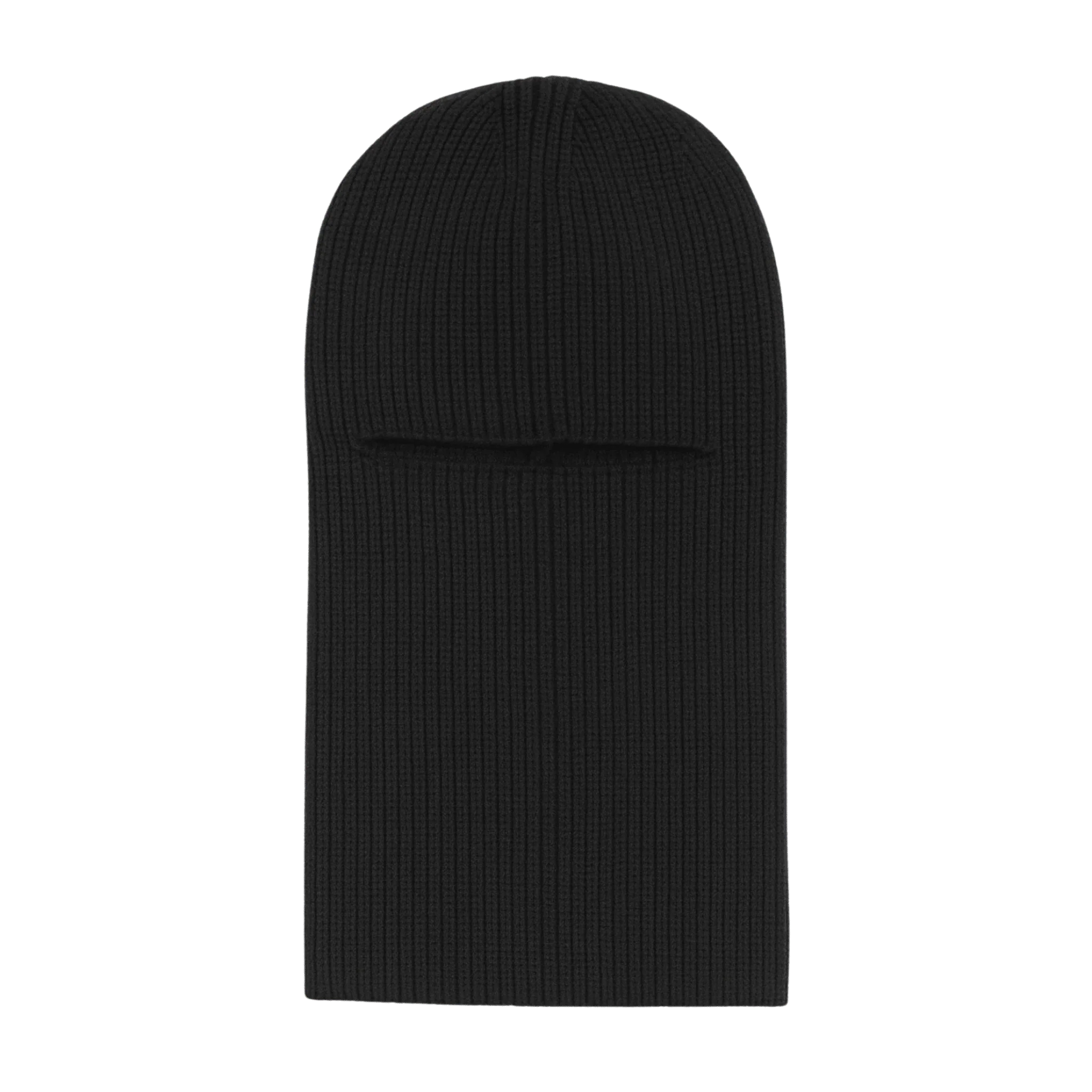 Ribbed Knit Balaclava with Eye Opening