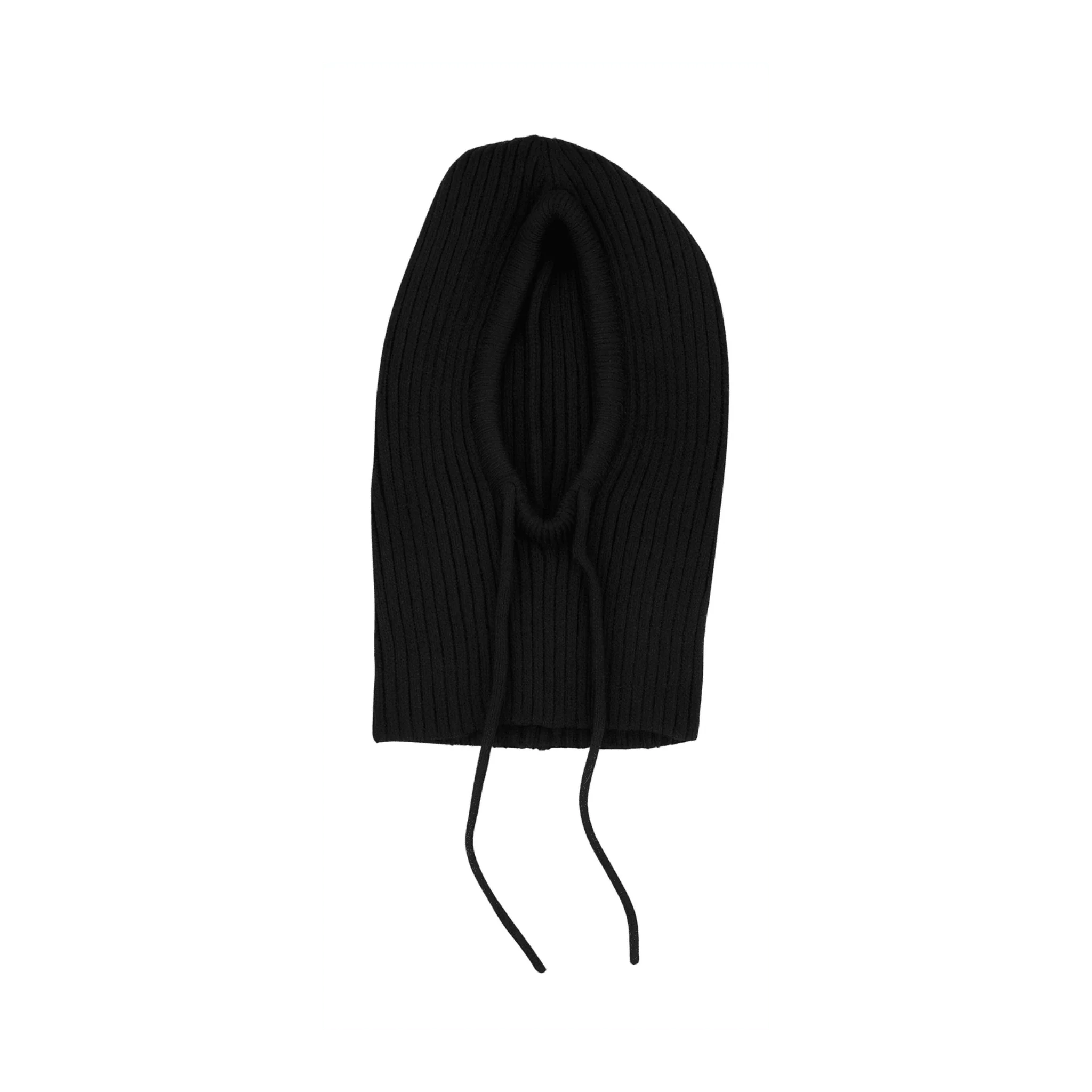 Ribbed Knit Hooded Balaclava - Image 2
