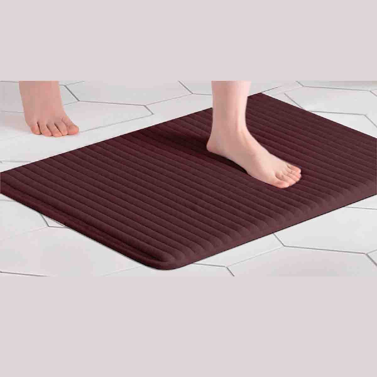 Ribbed Memory Foam Bath Mat - Image 2