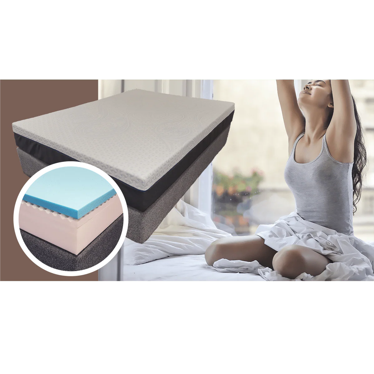 Rolled Mattress Elite Gel Memory Foam - Image 4