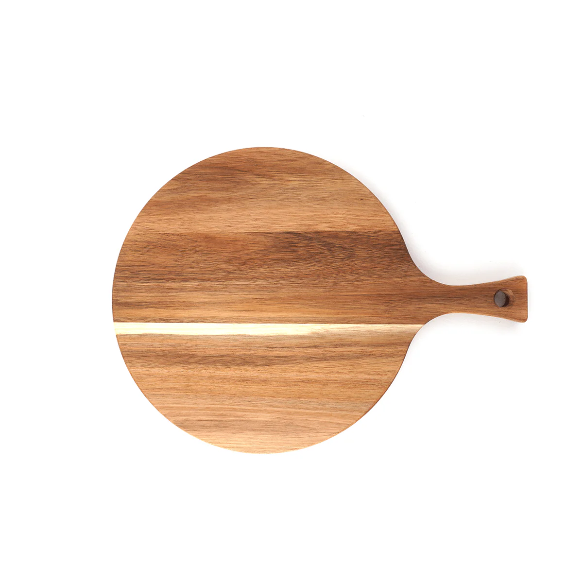 Round Acacia Cutting Board Wt Handle