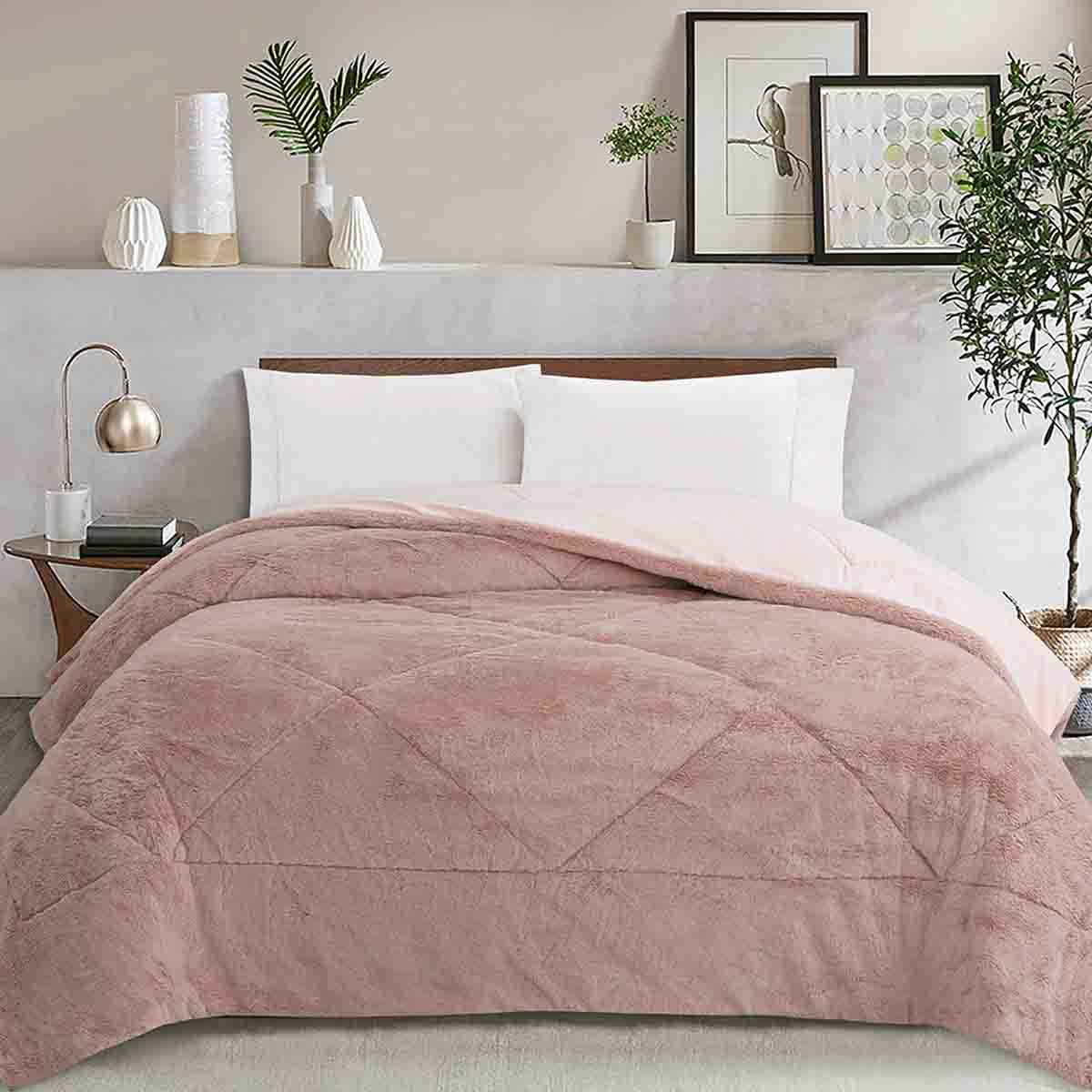 Rustic Cabin - OLIVIER Rabbit Fur Comforter - Image 4