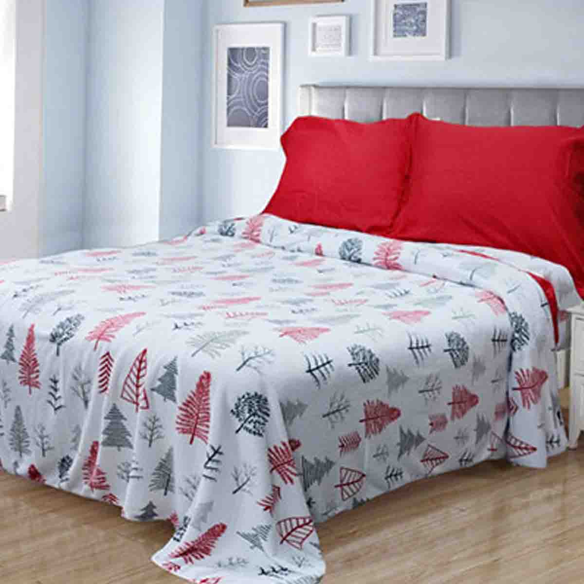 Rustic Cabin- Winter Wonderland 3 Microfleece Sheet Set - Image 4