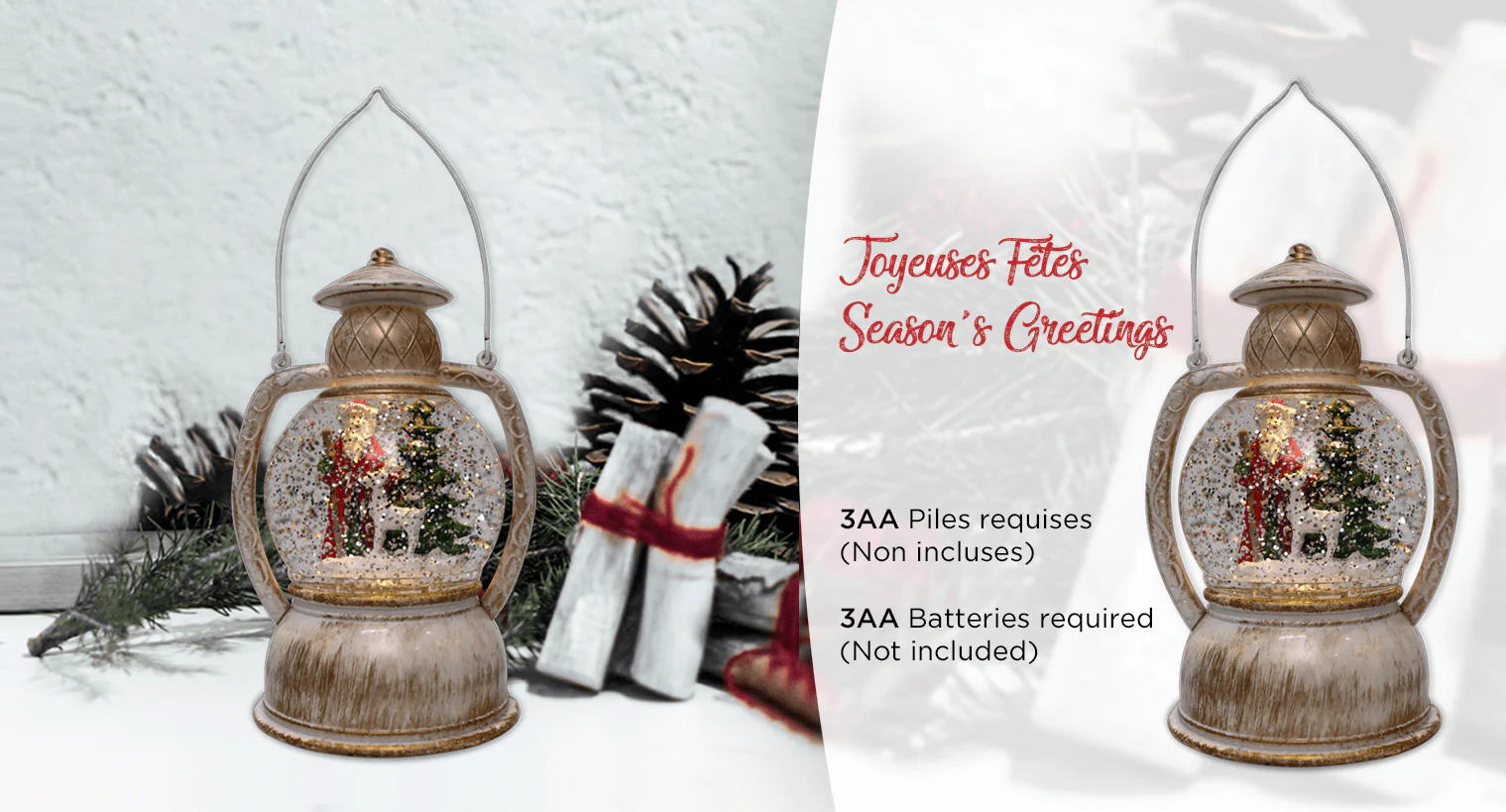 Santa Lantern Vintage - Image 5