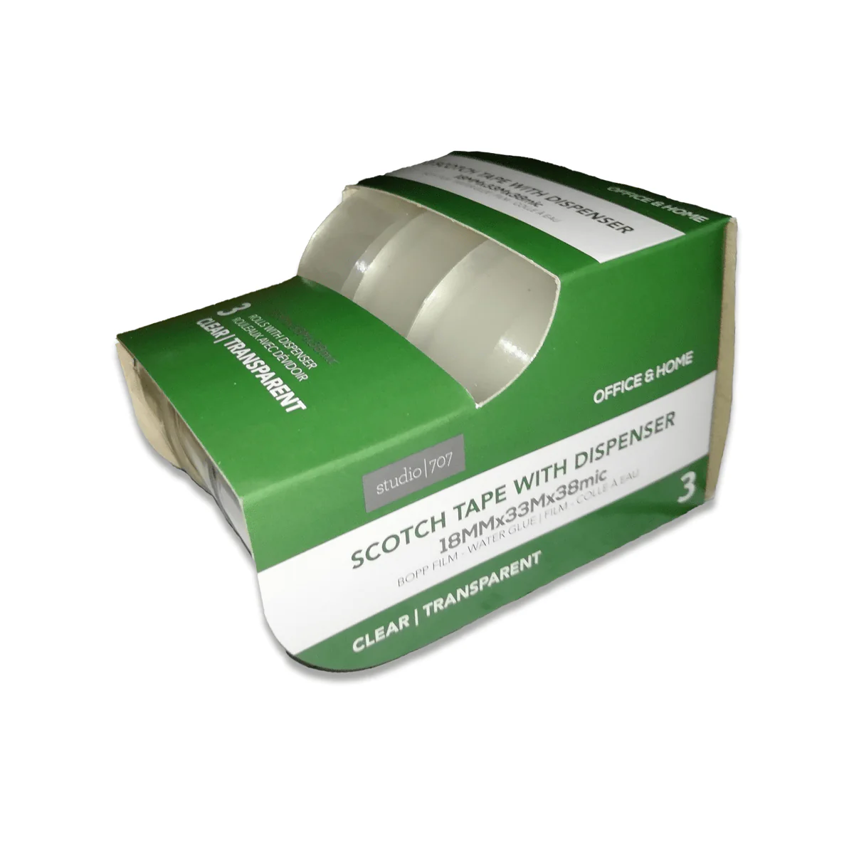 Scotch Tape Set/3 Refillable Dispenser