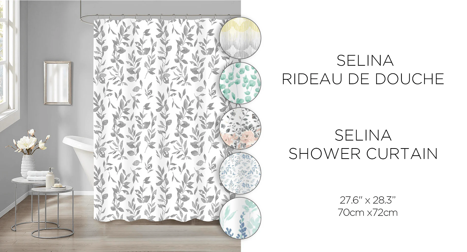 Selina - Shower Curtain | Assorted - Image 5
