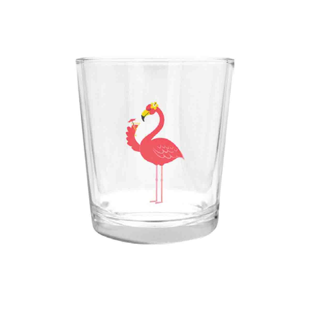 Set/4 Flamingo Glasses - Image 2