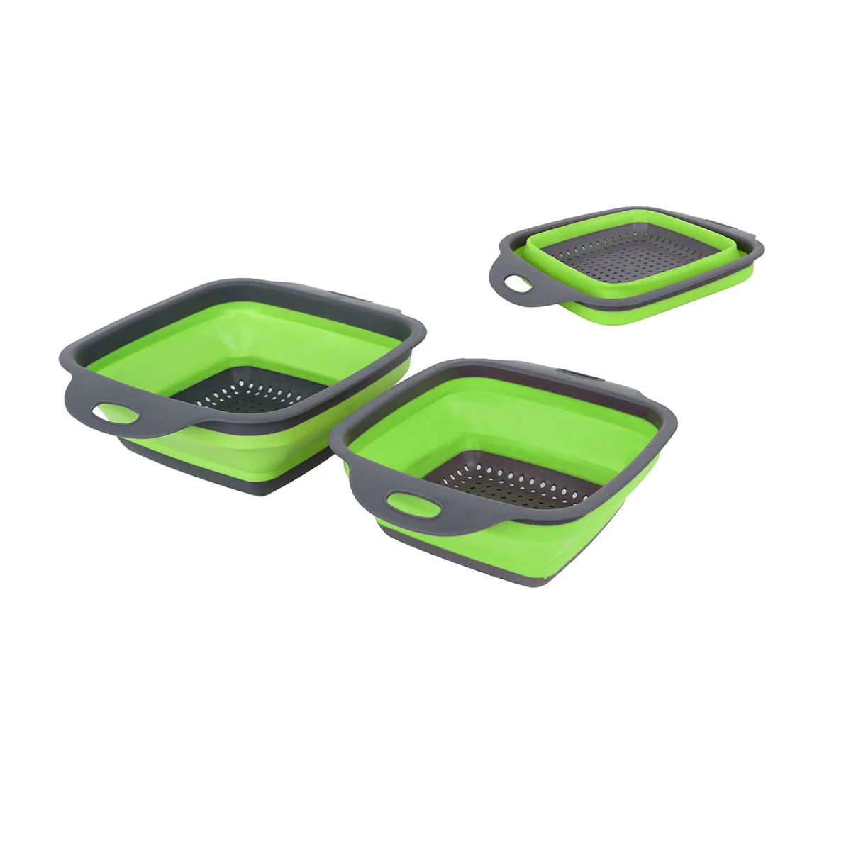 Set of 2 Square Collapsible Basket Strainers