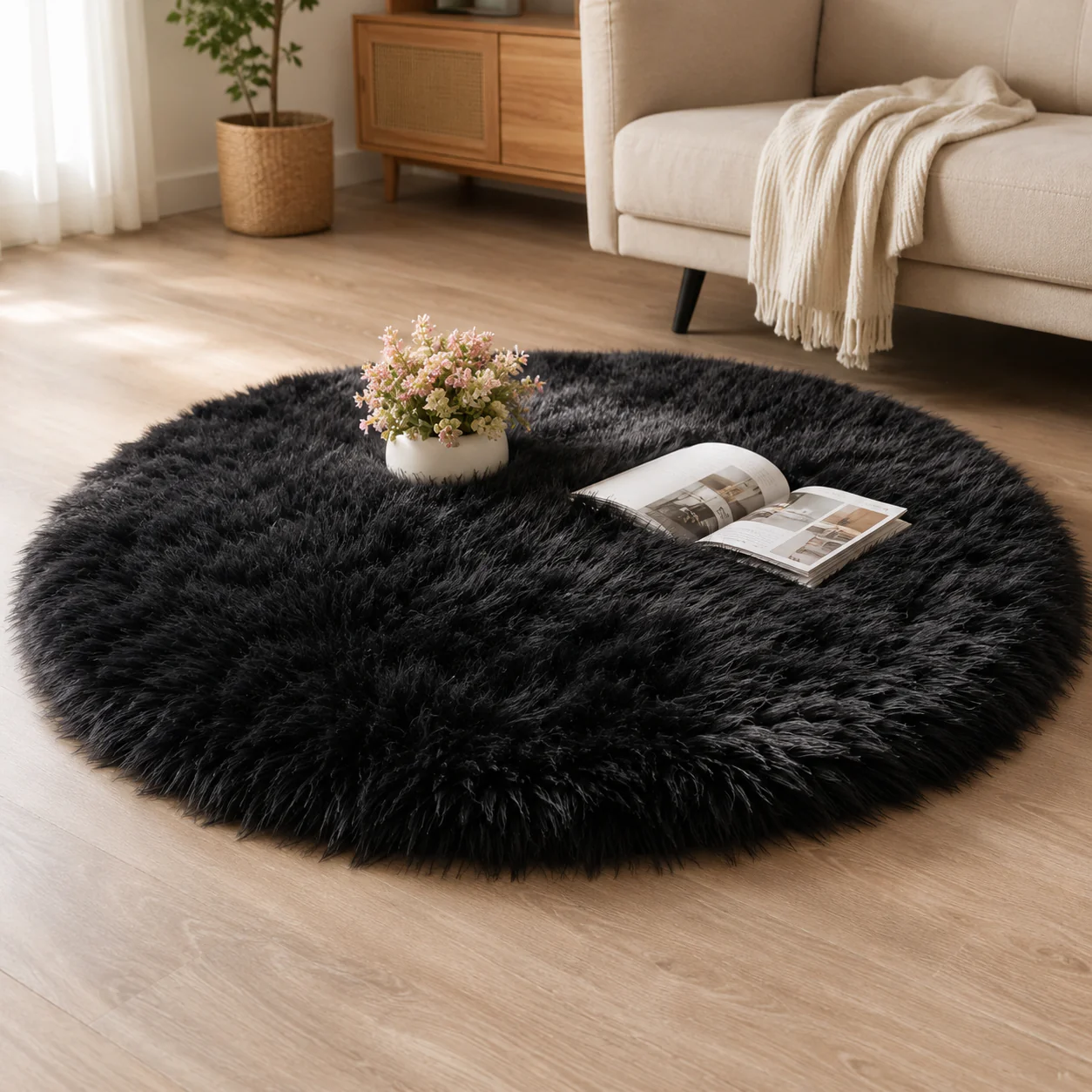 Soft Faux Sheepskin Rug 3’