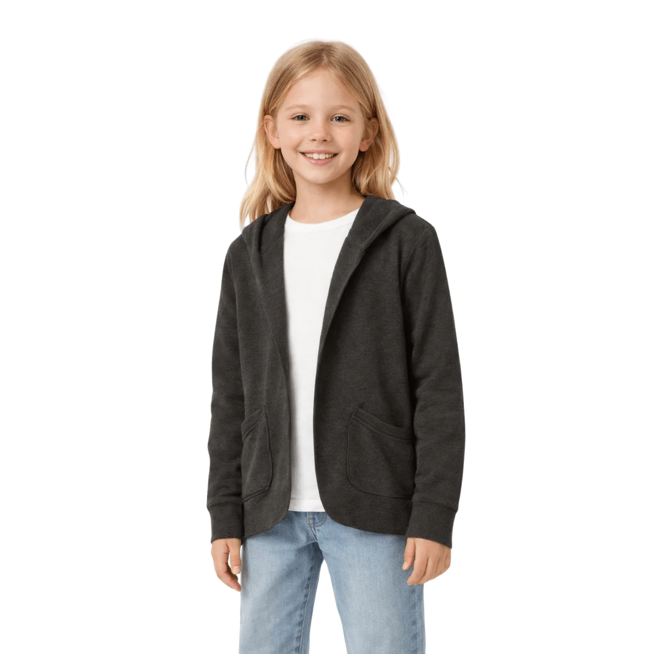 Soft Hooded Open Cardigan - Image 2