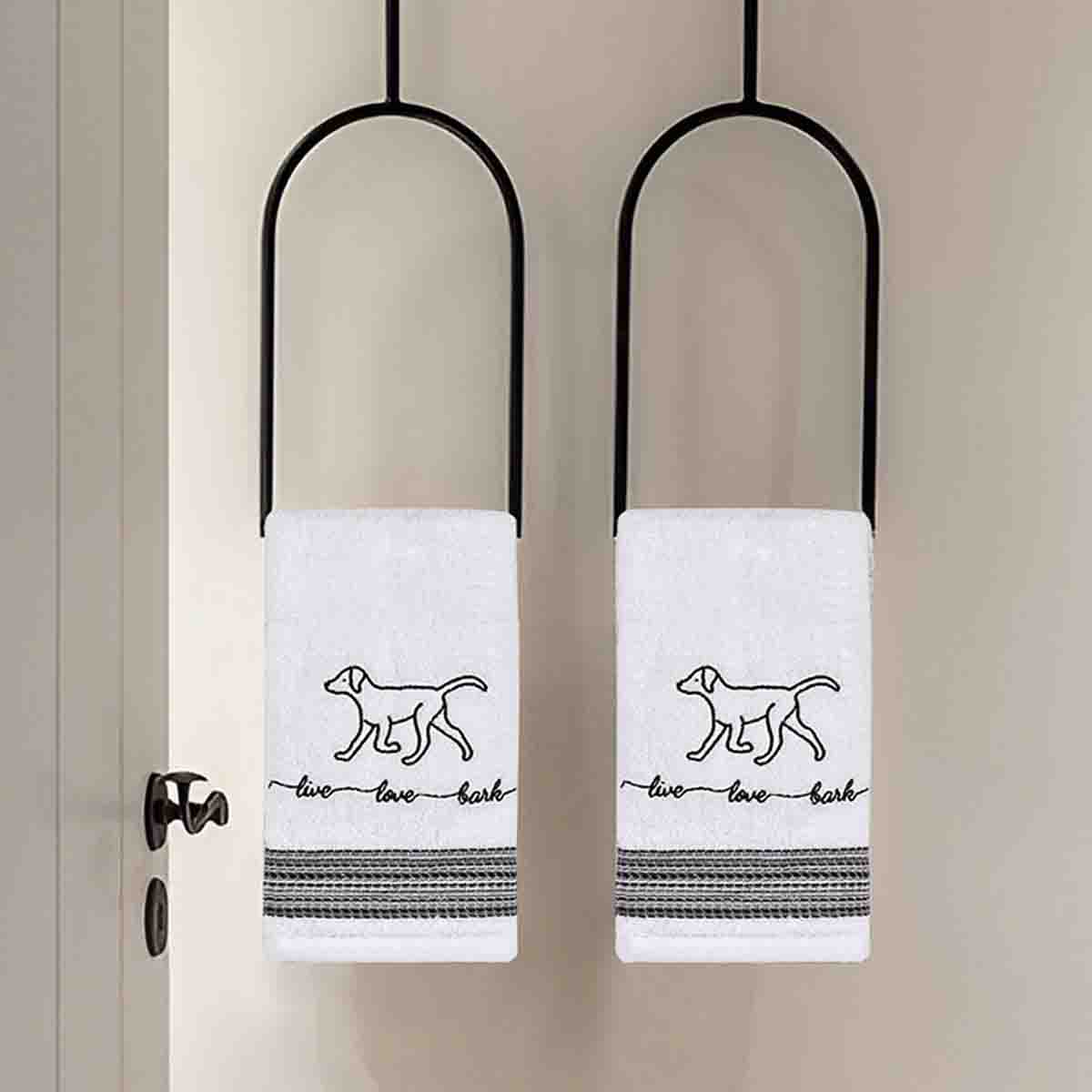SPA- DOGS 2 PK Hand Towels - Image 2