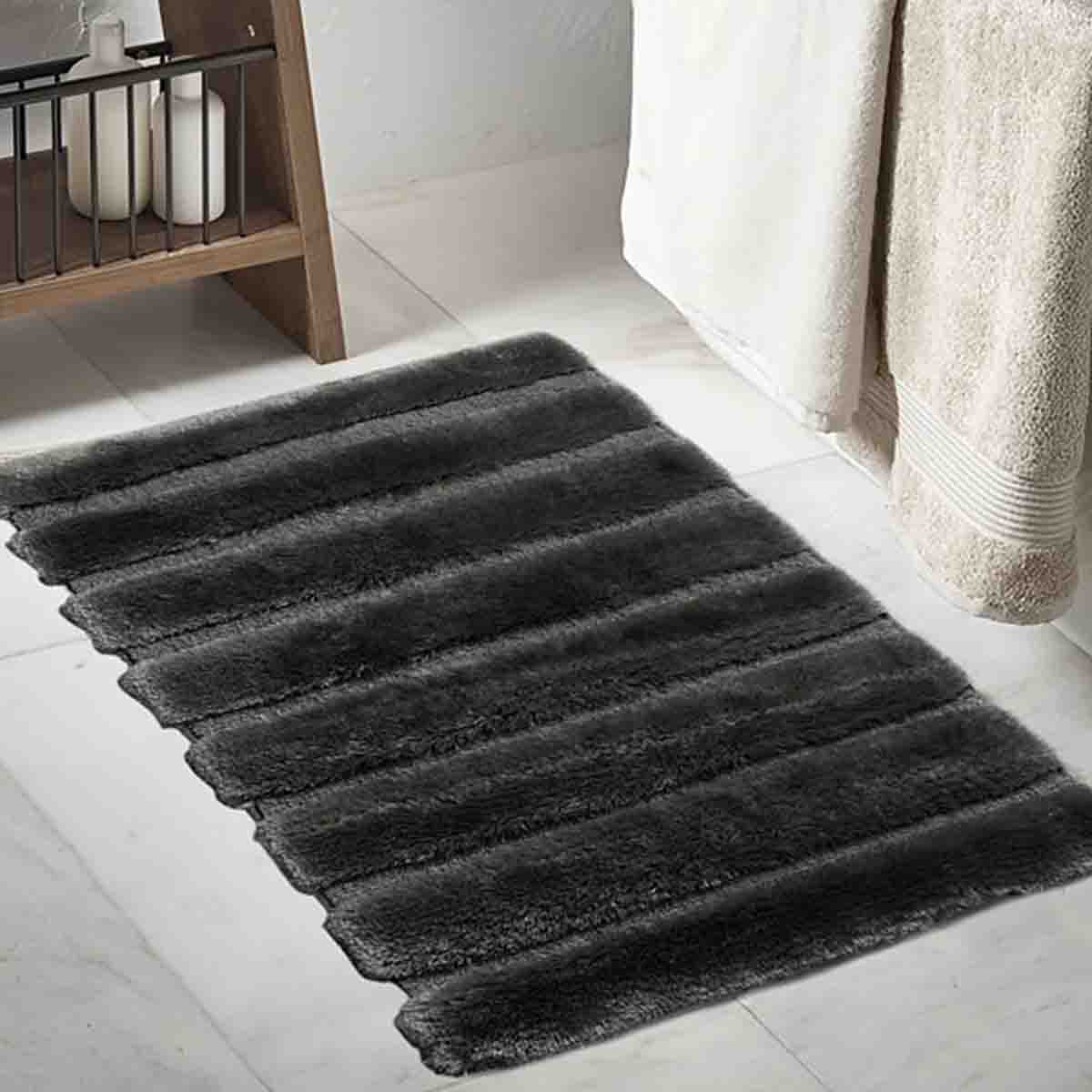 SPA- Elegance Plush Jacquard Bath Mat - Image 3