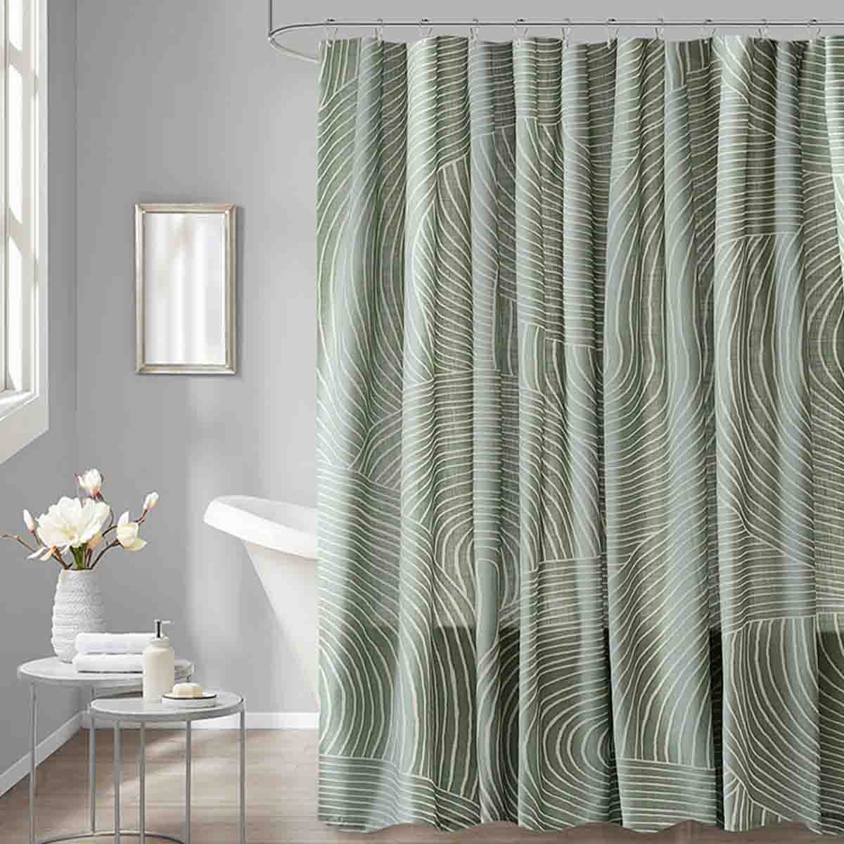 SPA- Swirl Shower Curtain - Image 2