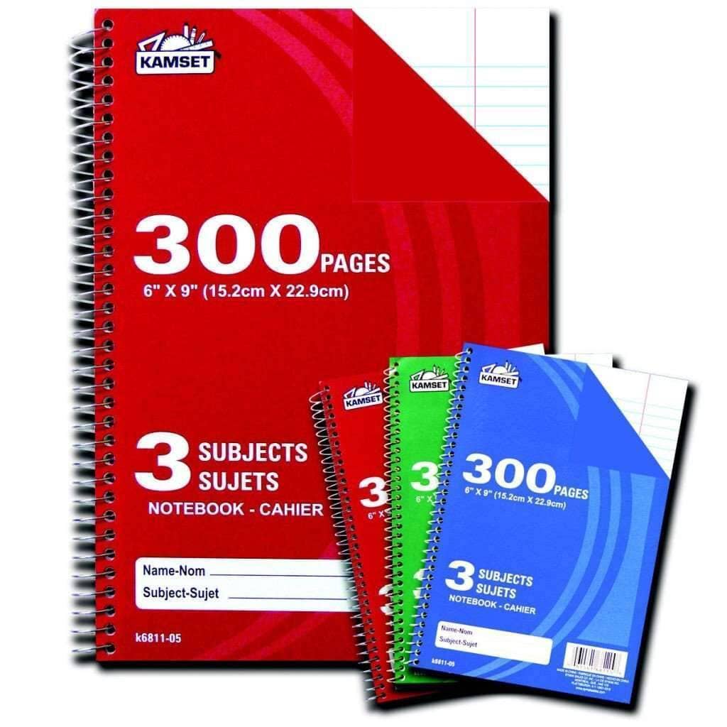 Spiral Book 3 Subjects - 300