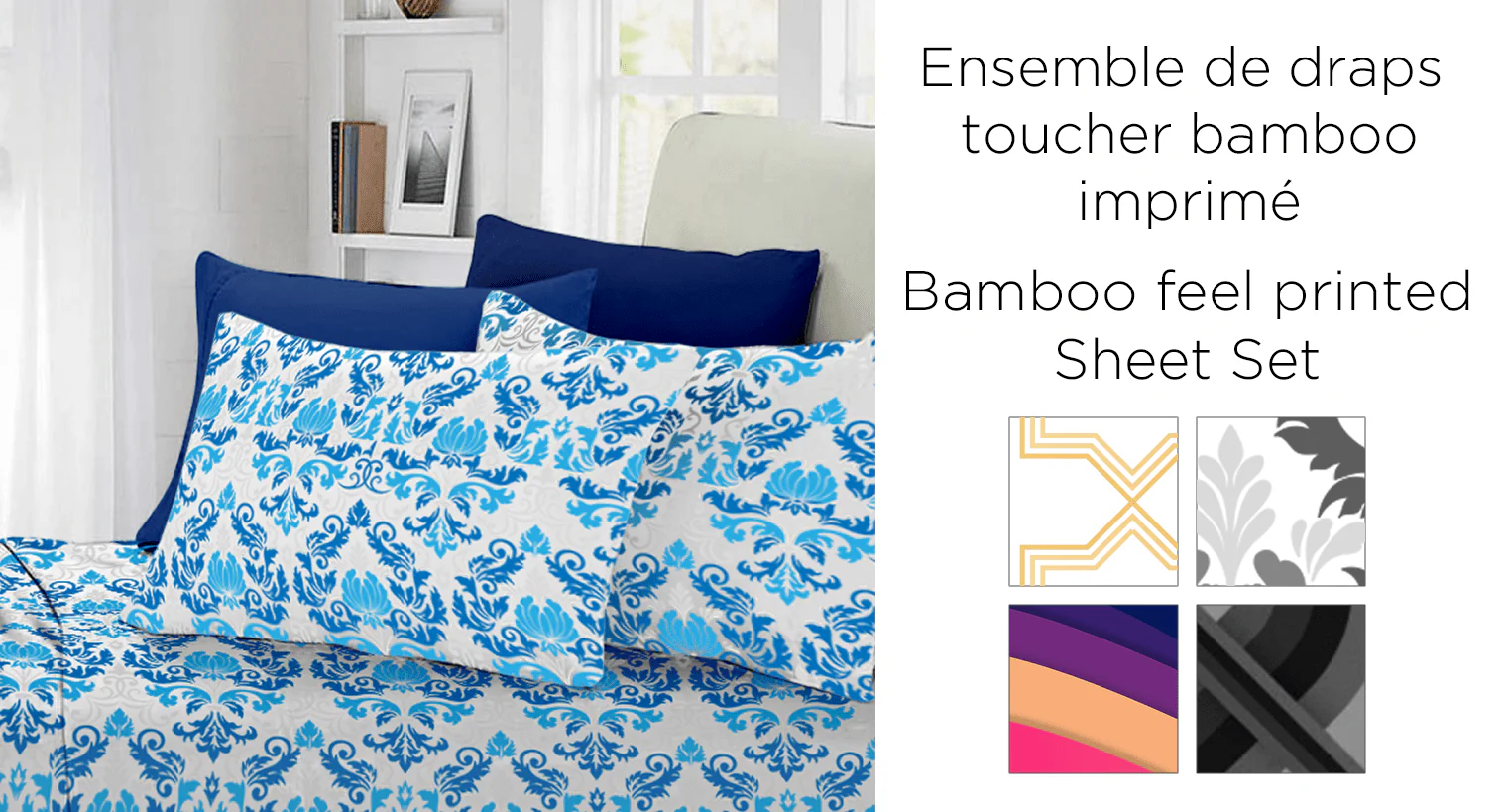 Studio 707 - Bamboo-Feel printed Sheet Set - Image 3