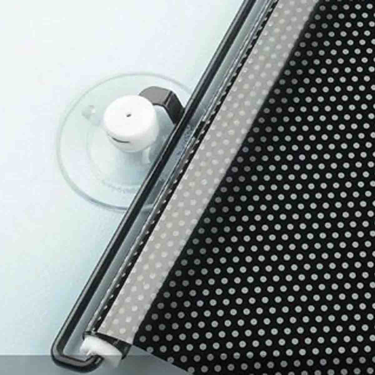 Studio 707 Sunshade Roller Blind with Suction Cups – Black - Image 3