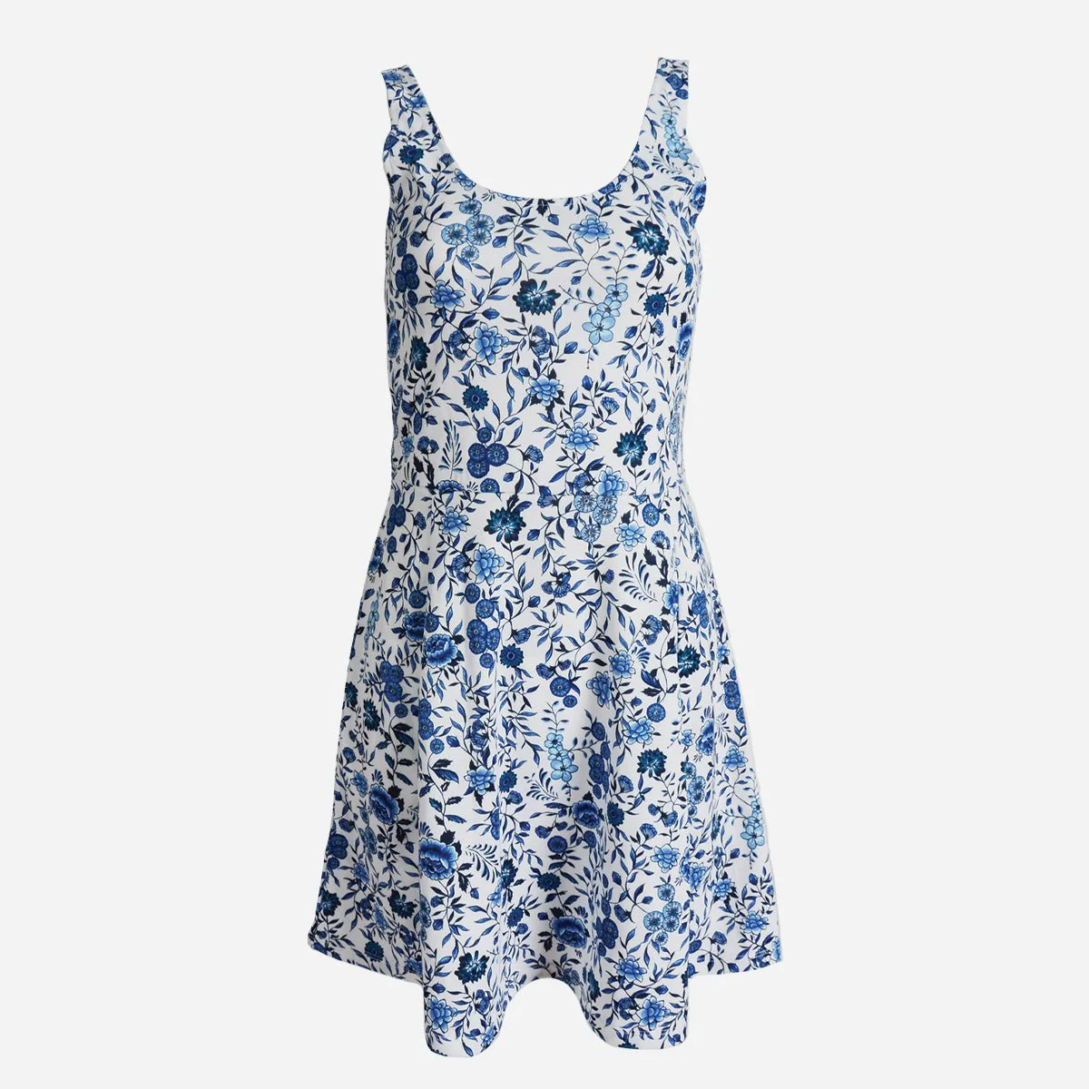 Round Neck Sleeveless Printed Sundress - Image 3