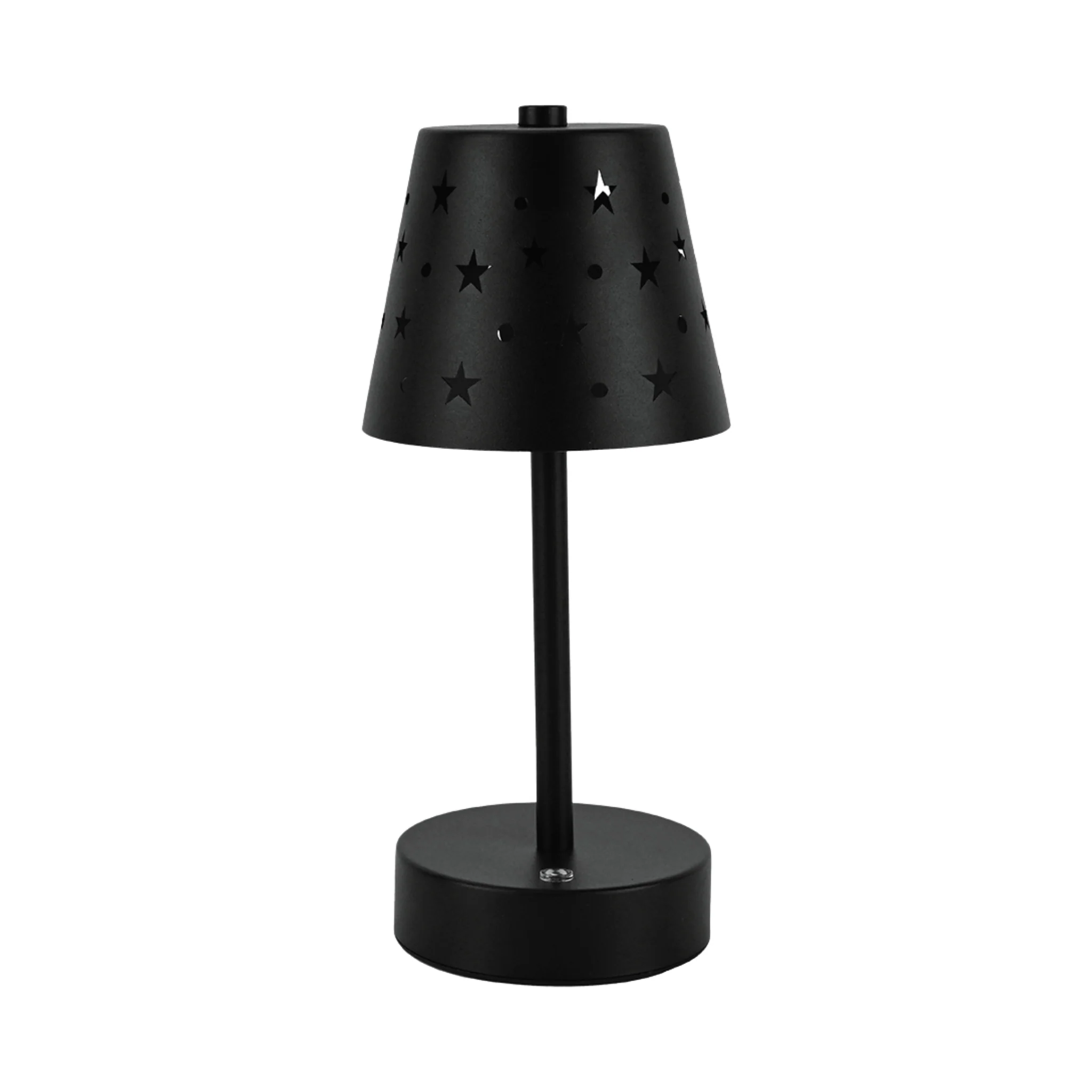 Table Lamp with USB Charger – Decorative Cutout Design (10–15 cm)