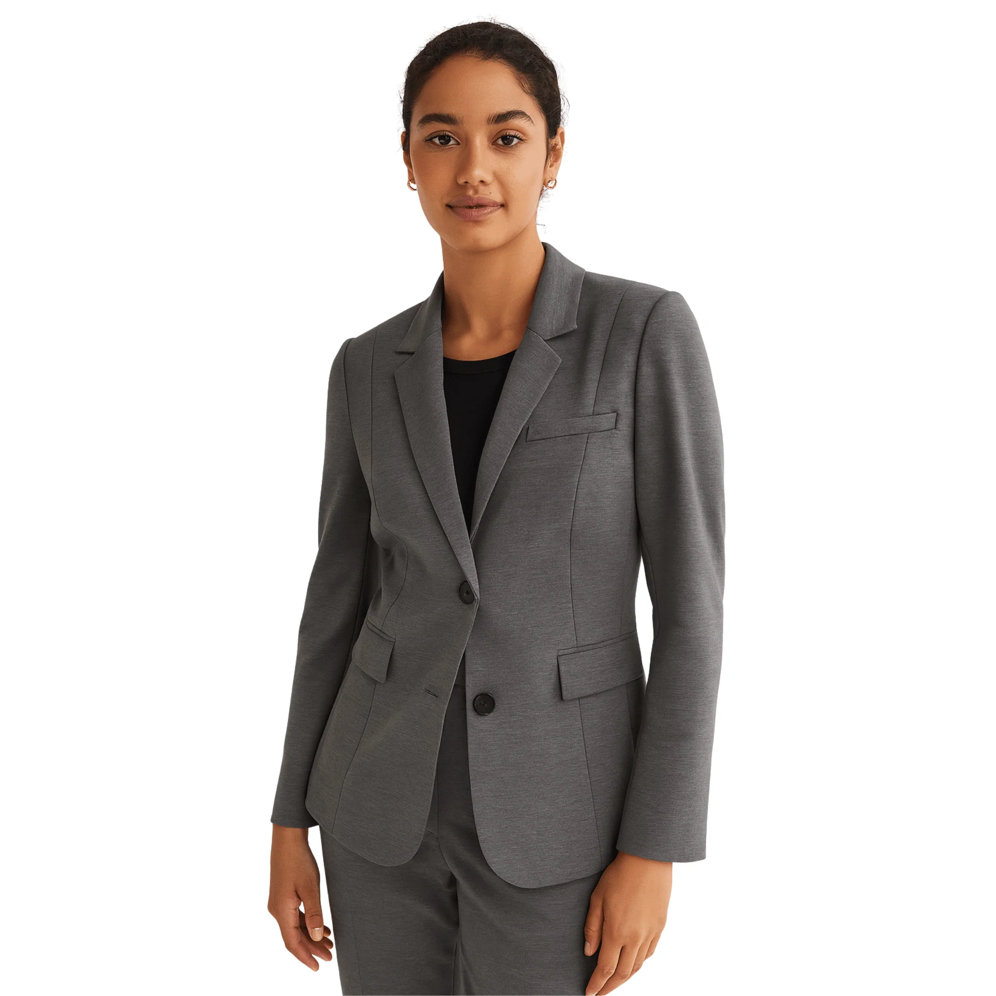Tailored Grey Structured Blazer