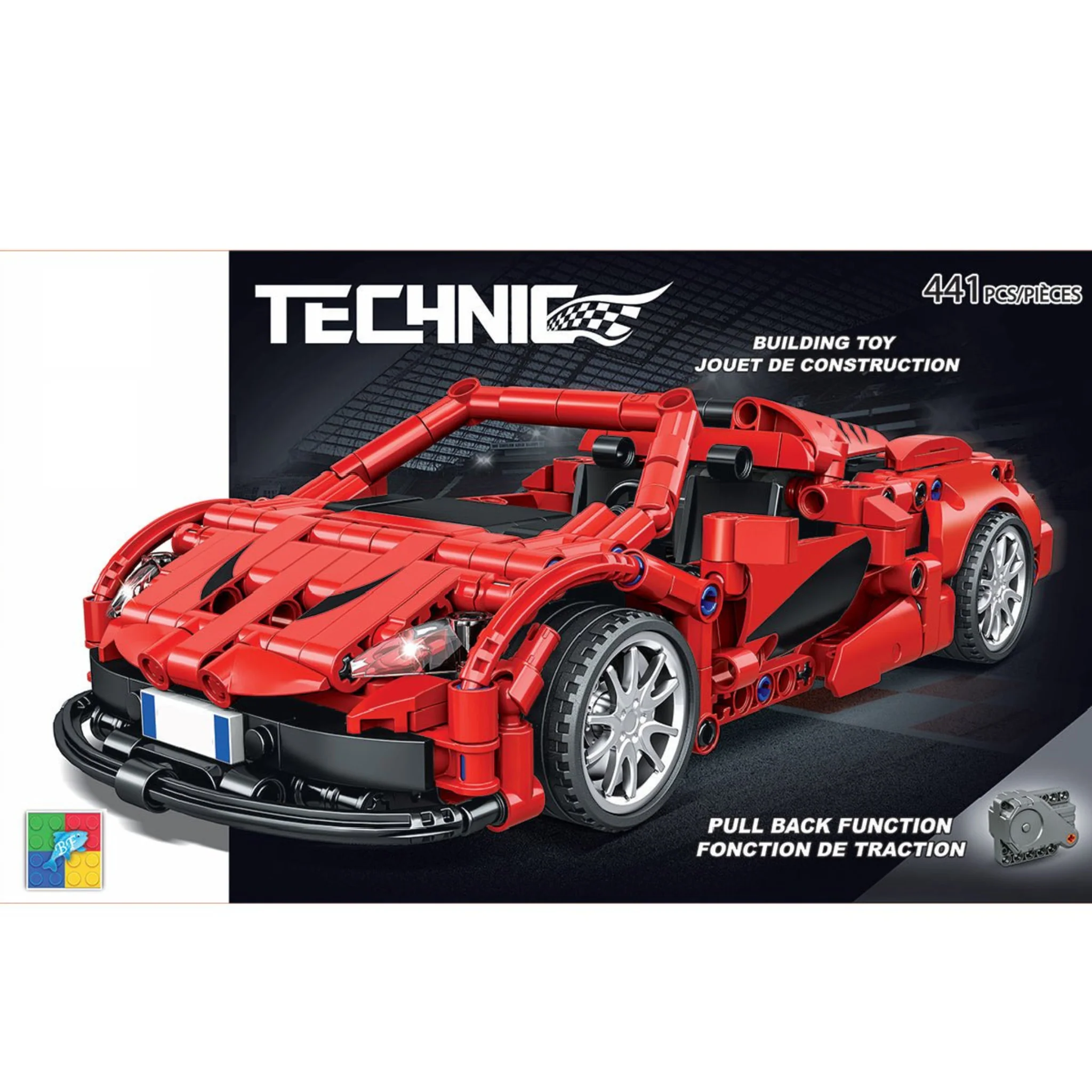 Technic Red Racing Car Building Set – 445 Pieces